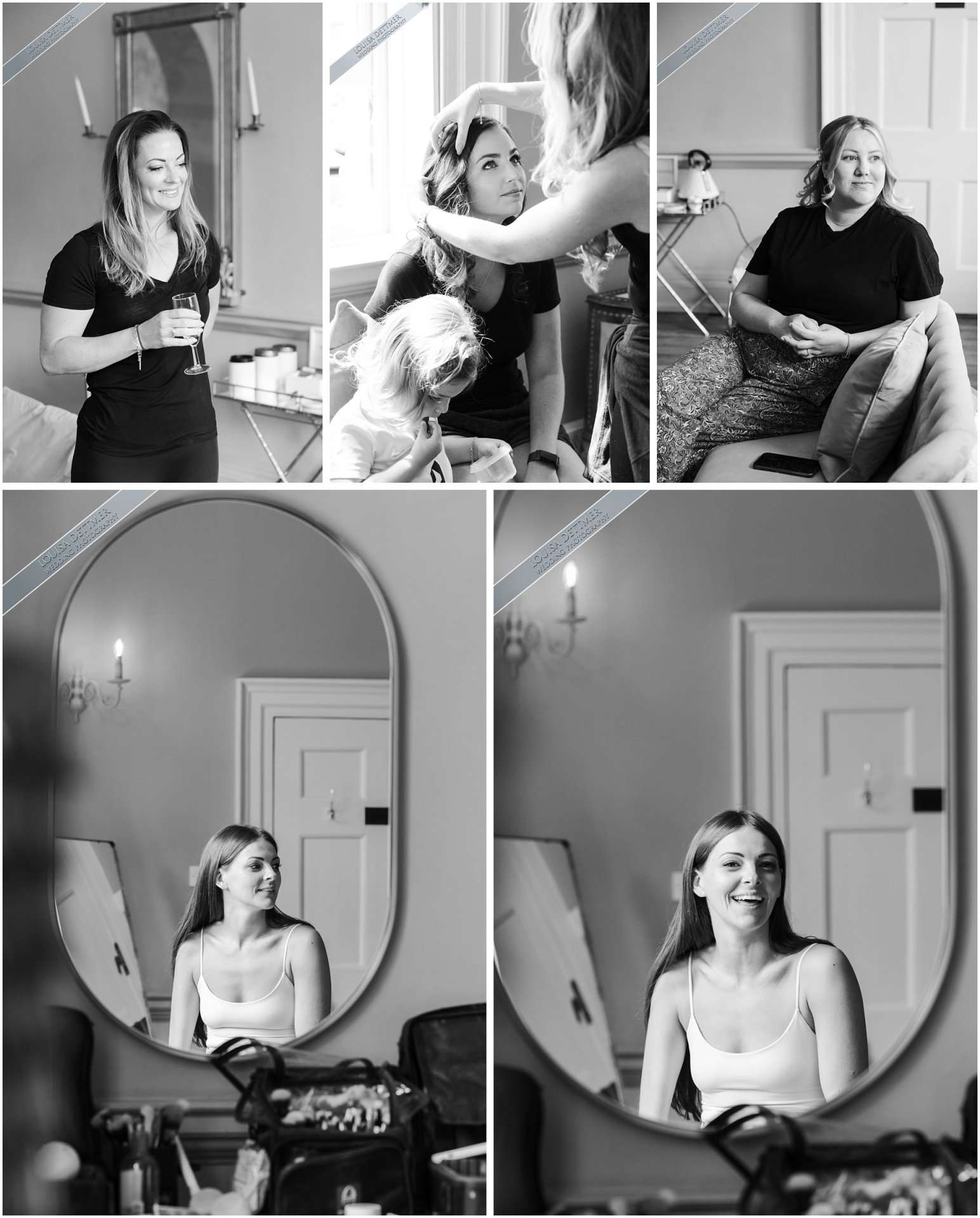 bridal prep at the Orangery by Louisa Dettmer Wedding Photography