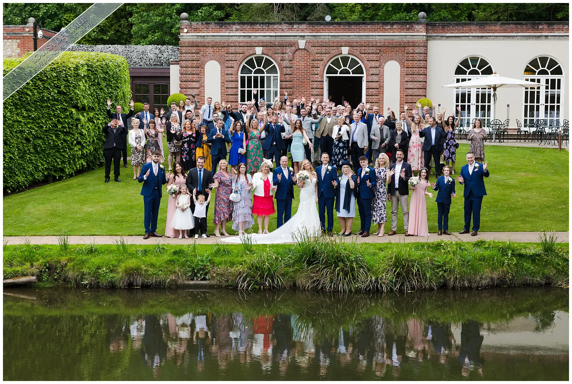 wedding group photo at The Orangery Maidstone