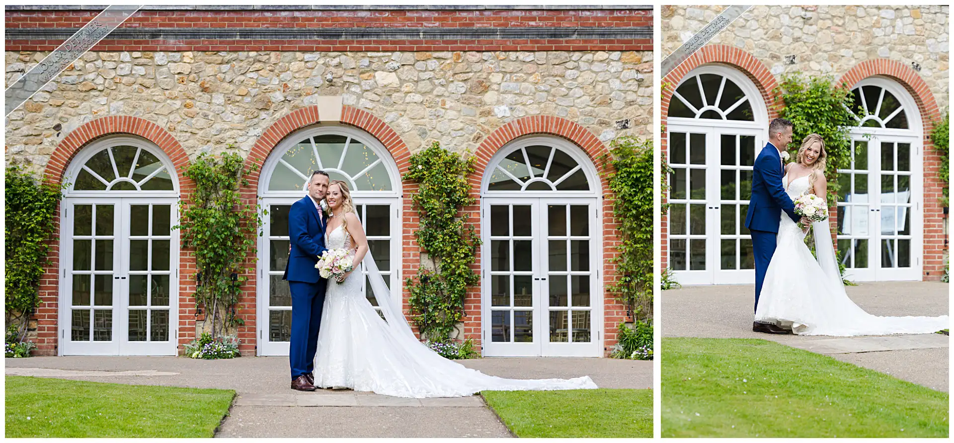 bride and groom portraits, The Orangery Maidstone