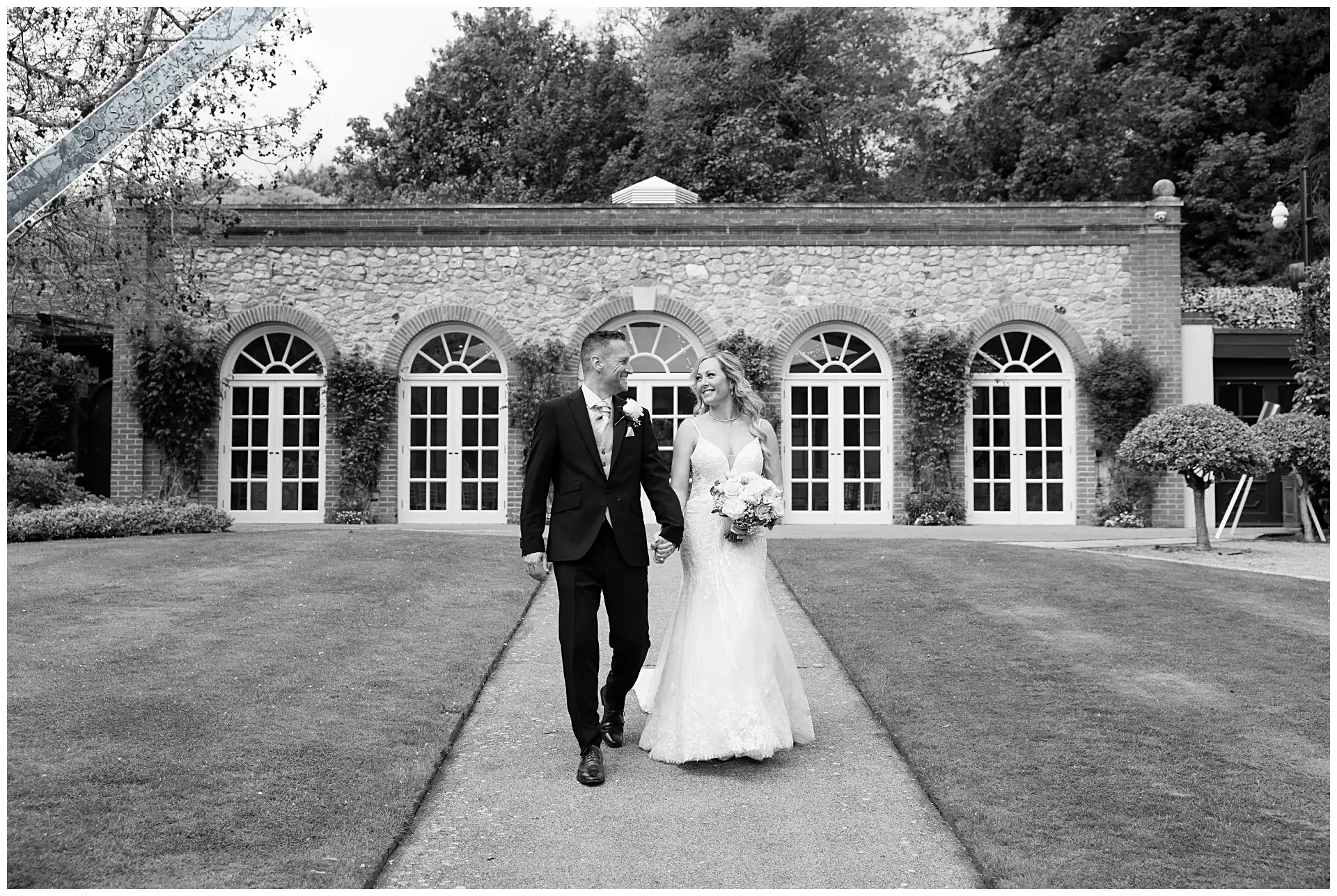 bride and groom portraits, The Orangery Maidstone