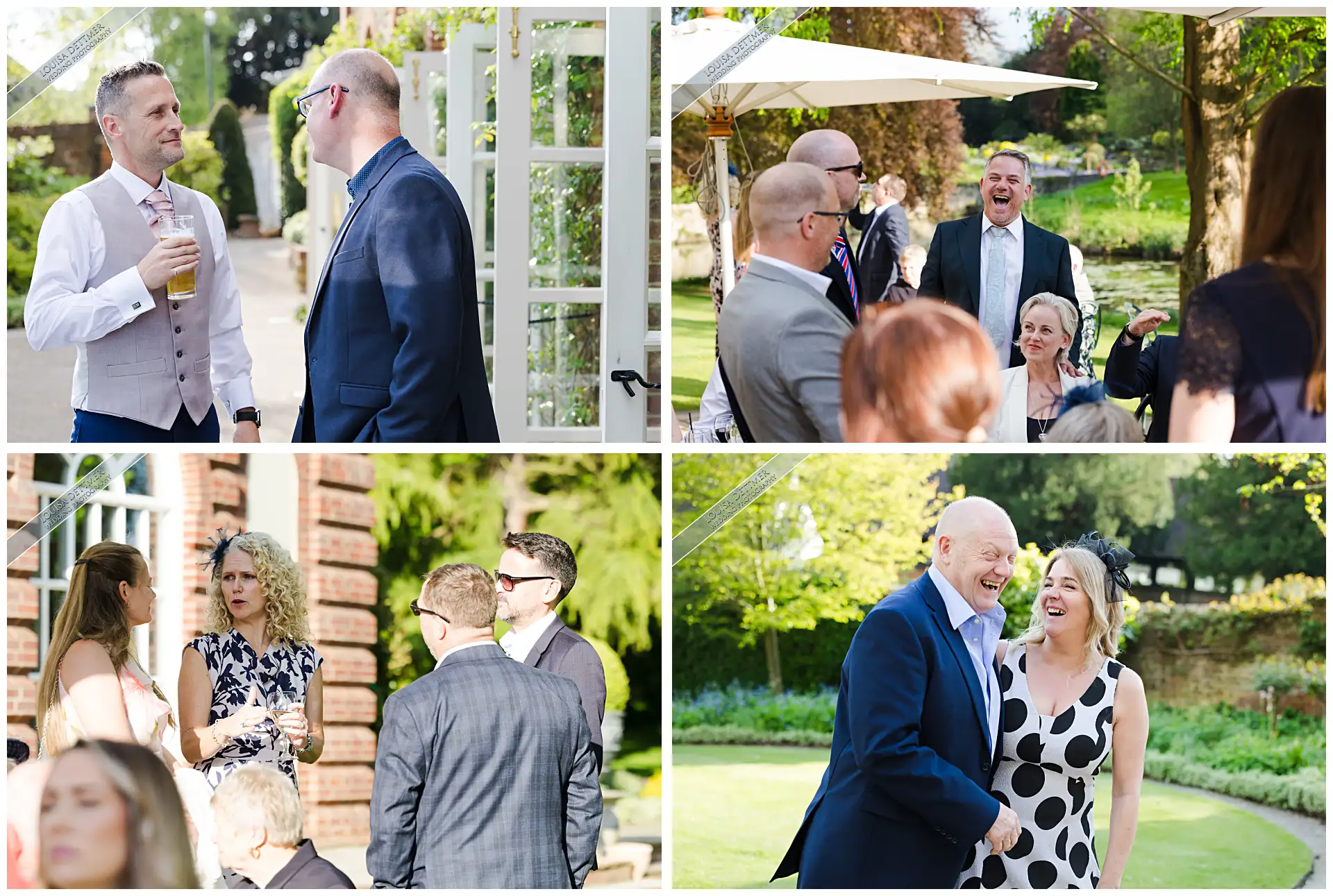 wedding guests at The Orangery Maidstone