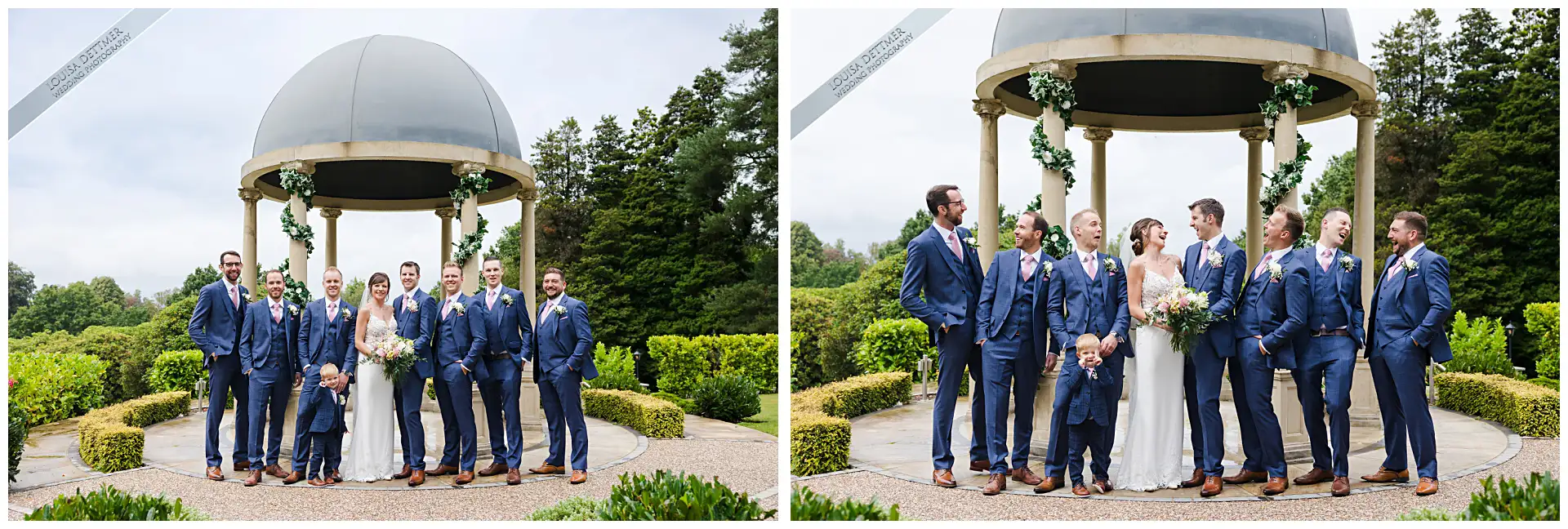 wedding bridal party at The Spa Hotel, Tunbridge Wells