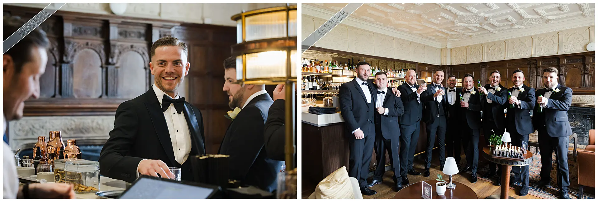 groom and his groomsmen ushers at eastwell manor