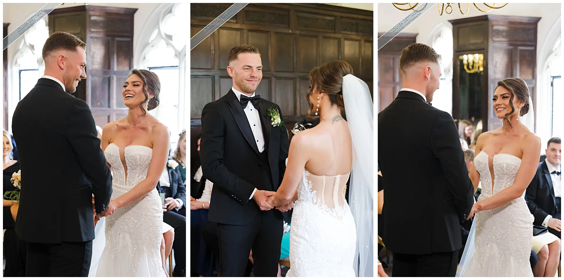 indoor wedding ceremony, eastwell manor