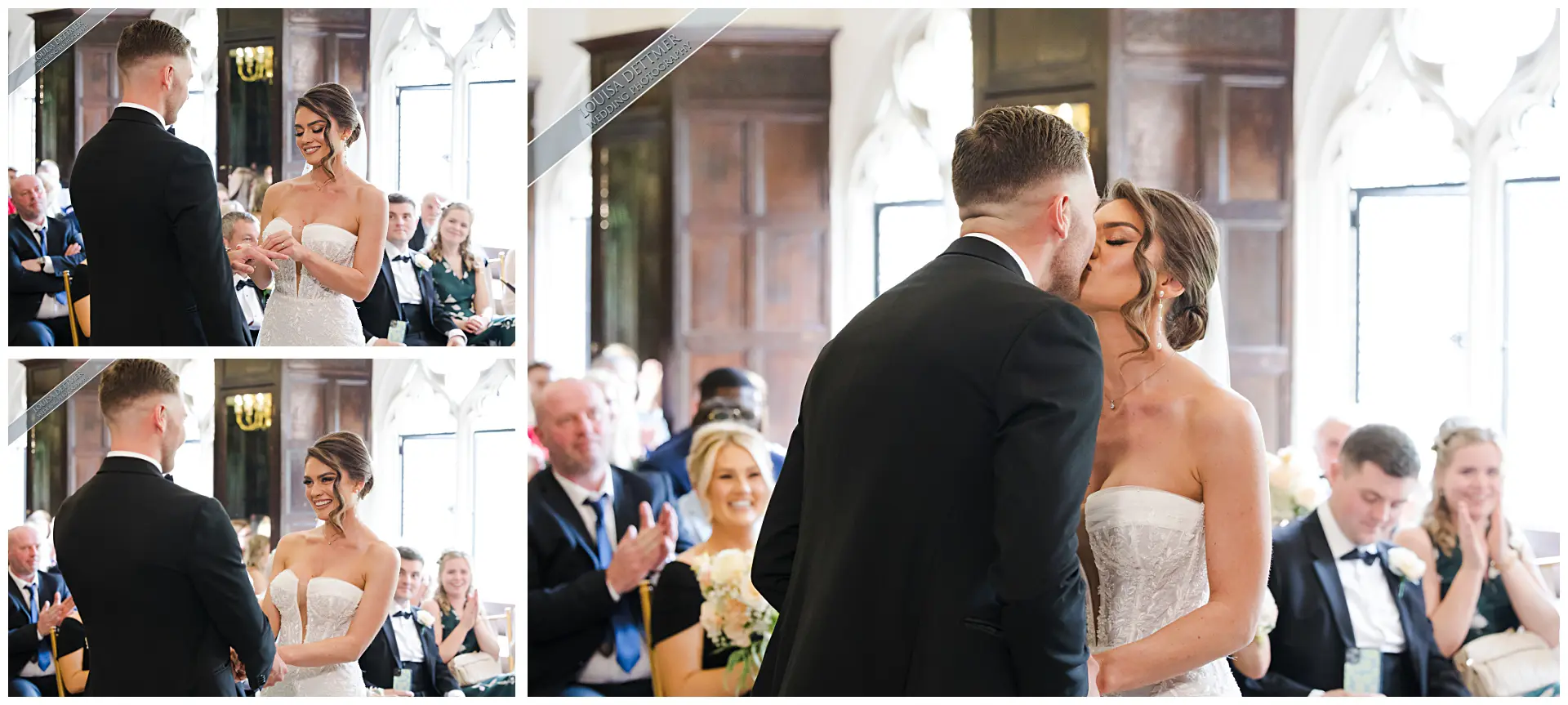 indoor wedding ceremony, eastwell manor