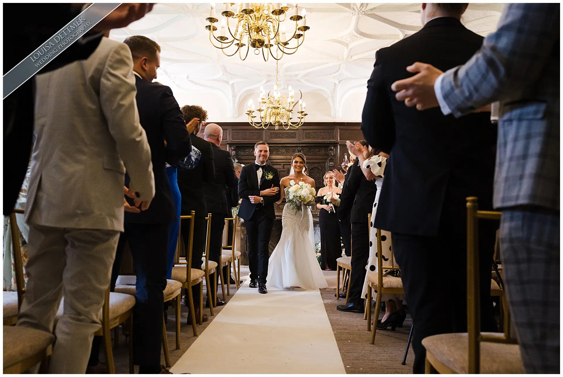 indoor wedding ceremony, eastwell manor