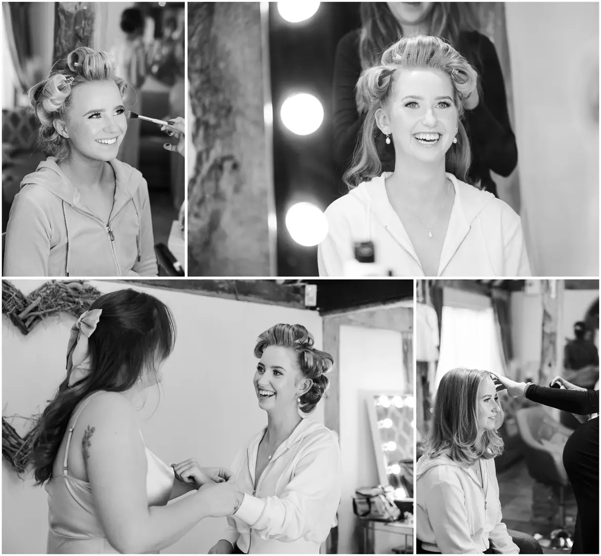 bride make up, black& white, at The Barnyard, Rainham, Kent. Louisa Dettmer Photography