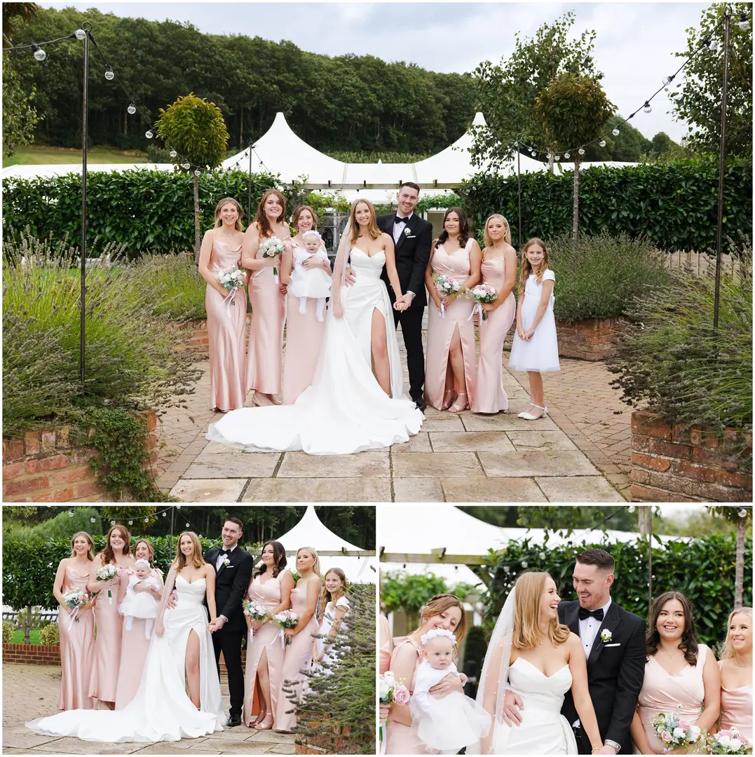 Bridal Party Photos at The Barnyard, Rainham, Kent. Louisa Dettmer Photography