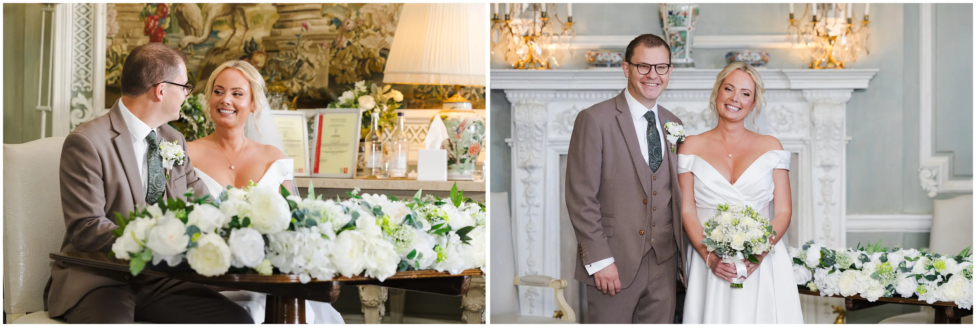 bride and groom portraits leeds castle, louisa dettmer photography