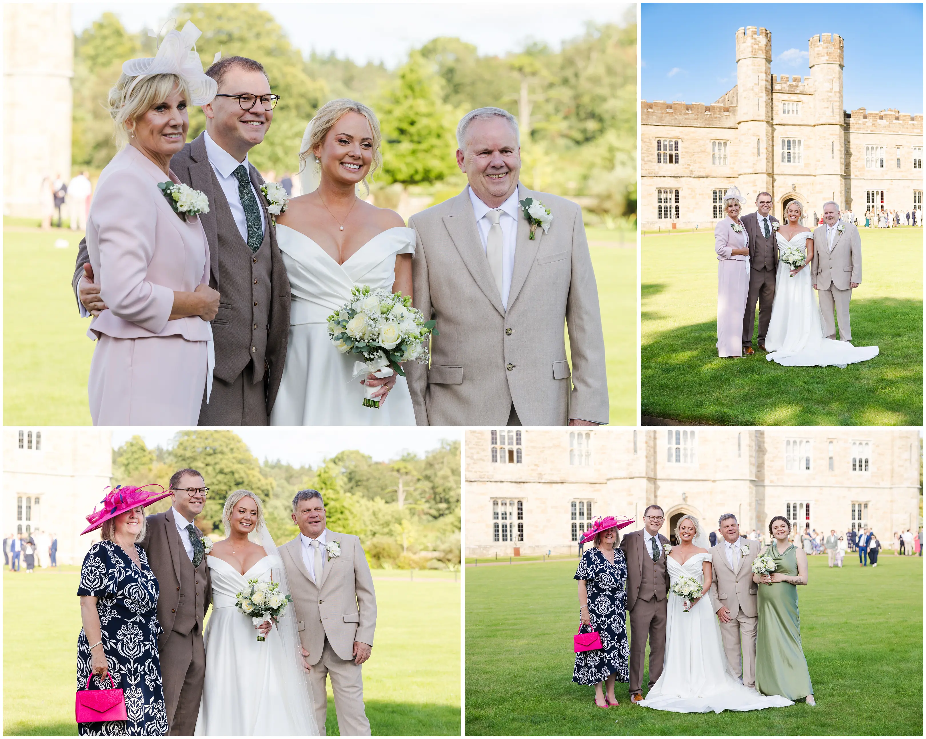 castle wedding party portraits leeds castle, louisa dettmer photography