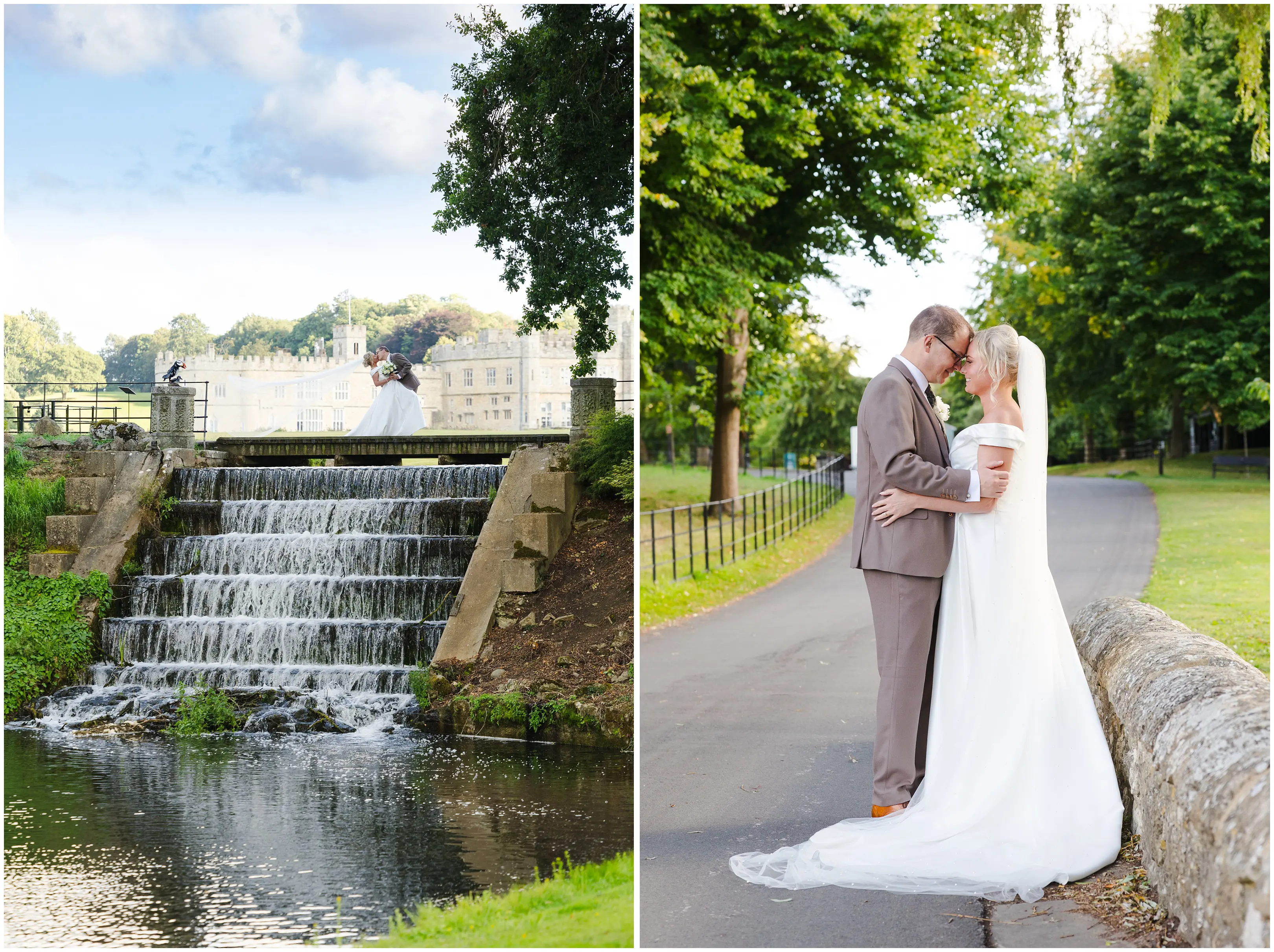 wedding portraits at castle grounds leeds castle, louisa dettmer photography