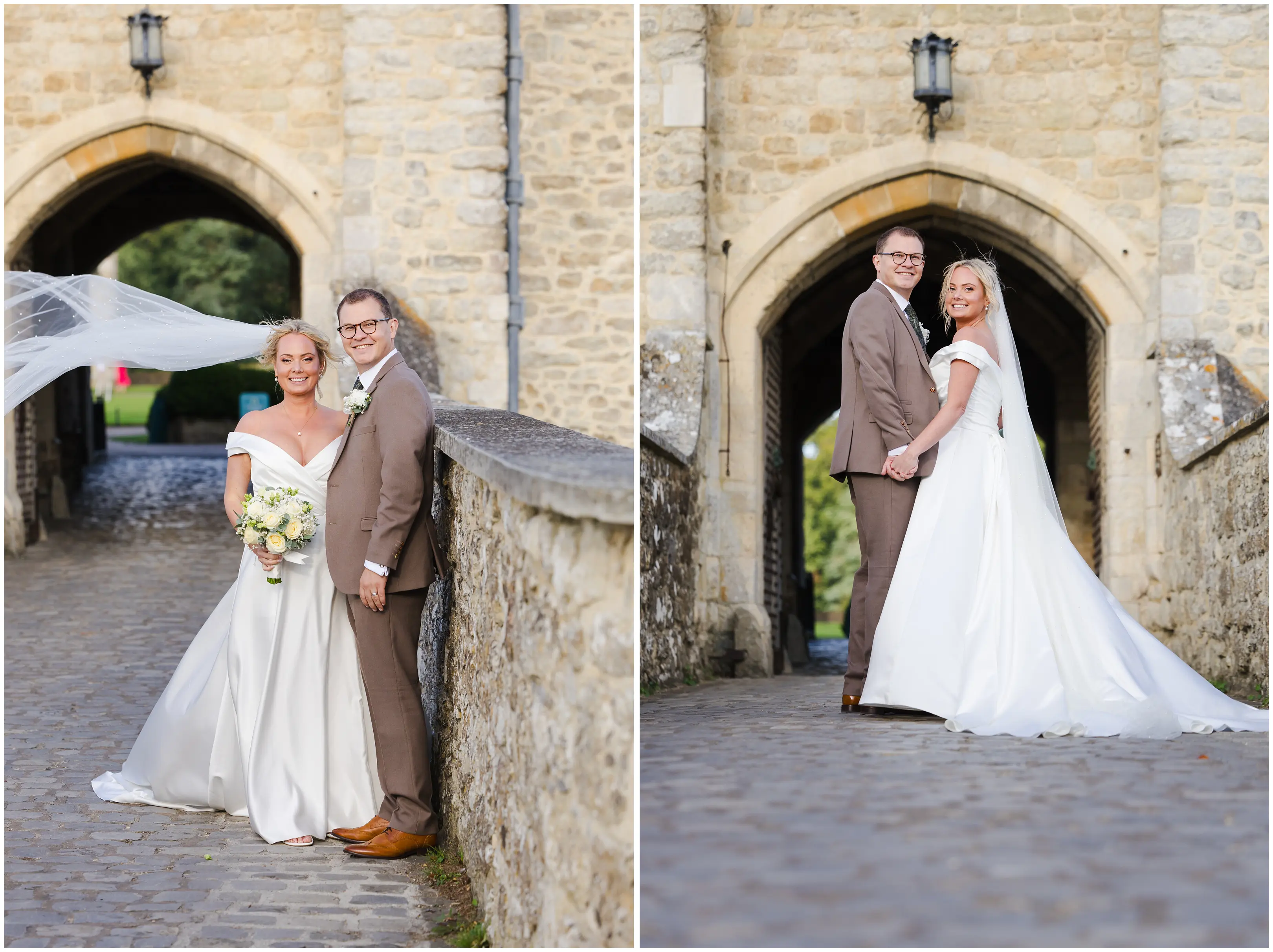 wedding couple at stone arch louisa dettmer photography