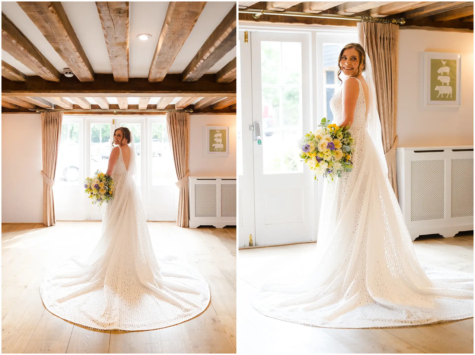 bridal prep at the Green Farm House