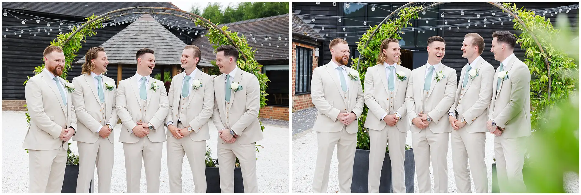 groomsmen at The Barnyard