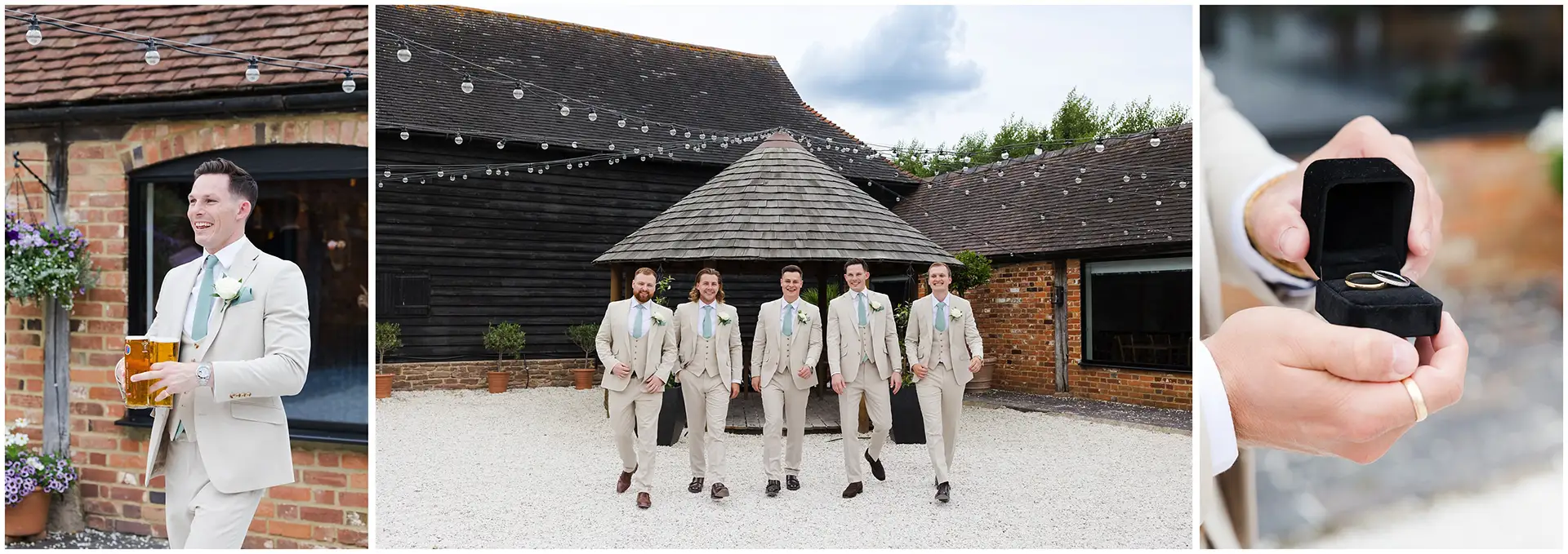 groomsmen at The Barnyard