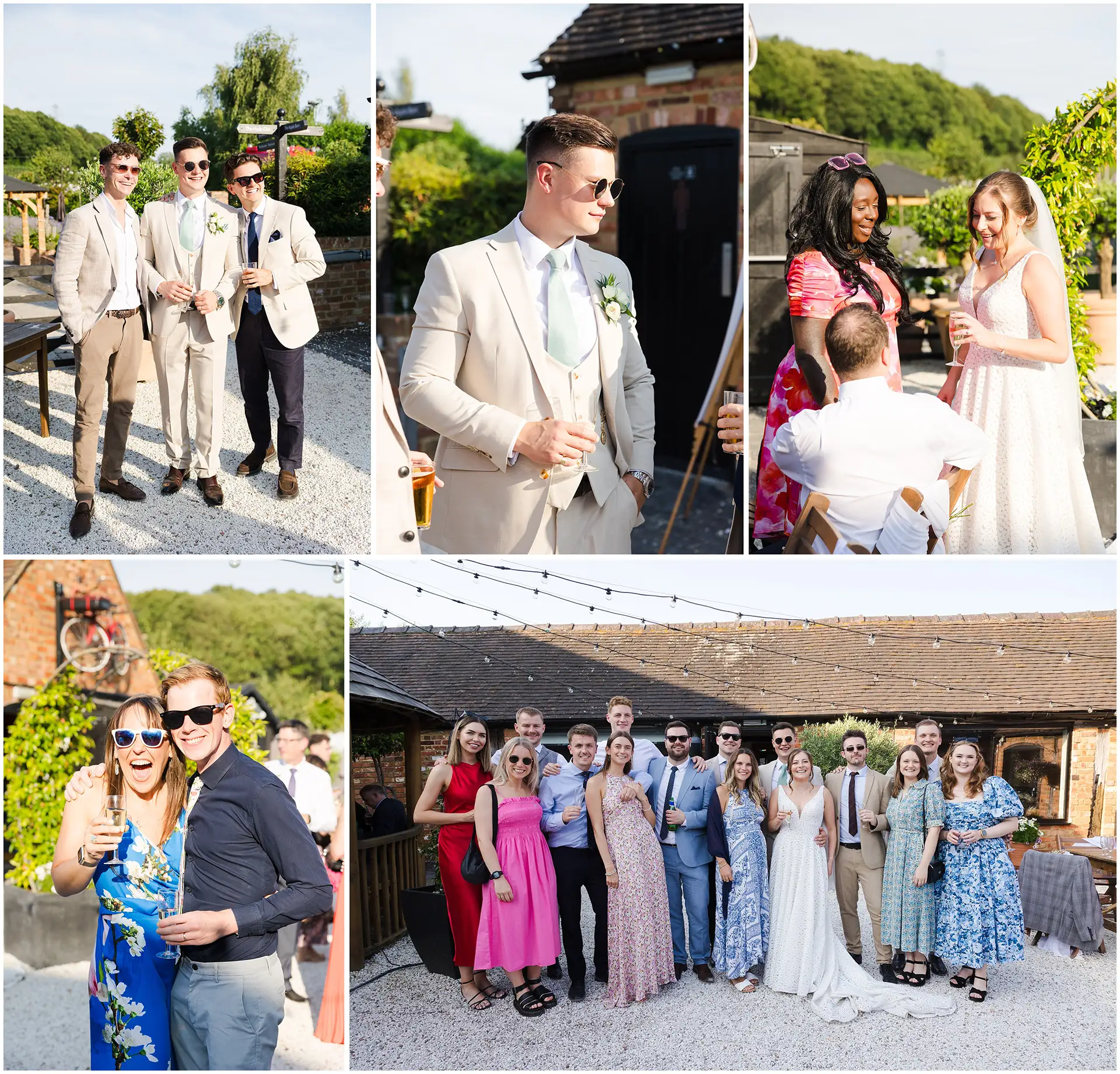 twilight wedding at The Barnyard