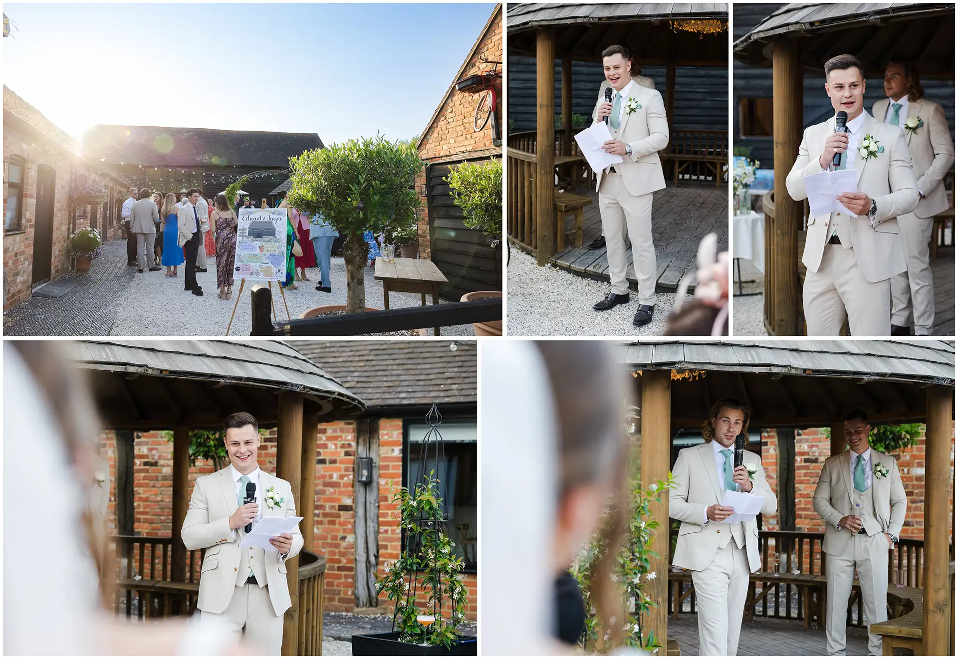 twilight wedding at The Barnyard