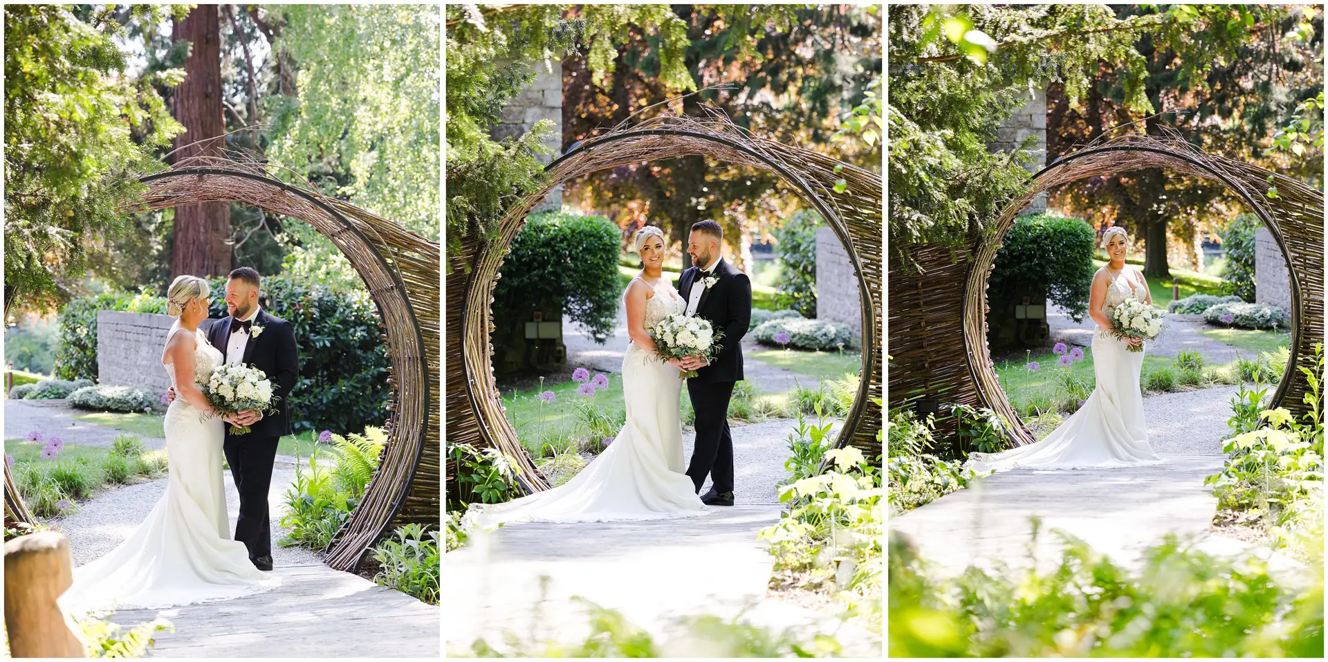 romantic garden wedding portrait romantic couples photos at the orangery maidstone