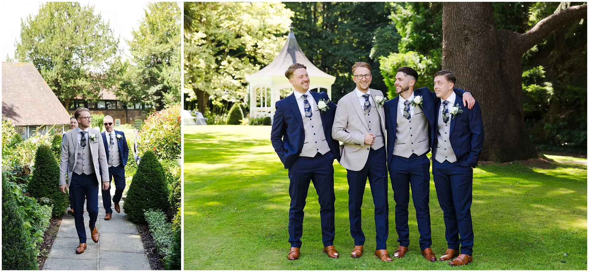 groomsmen at The Orangery Maidstone