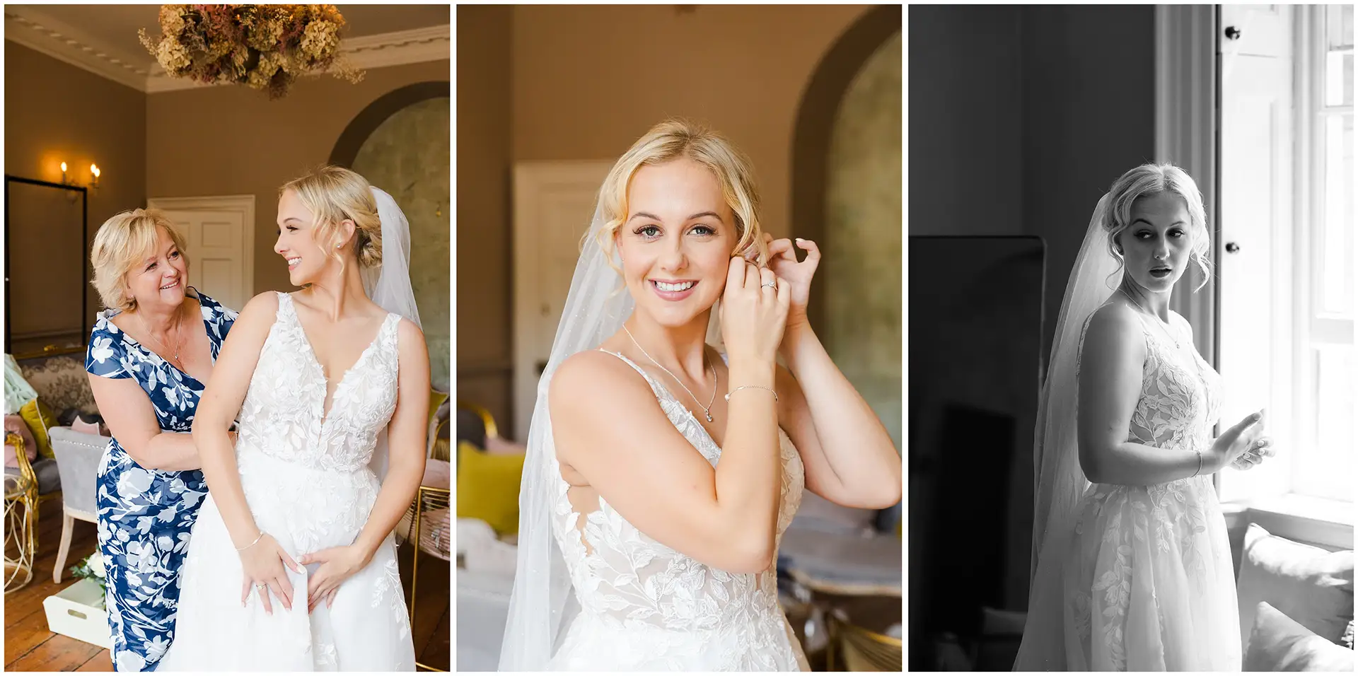 bridal prep at The Orangery Maidstone