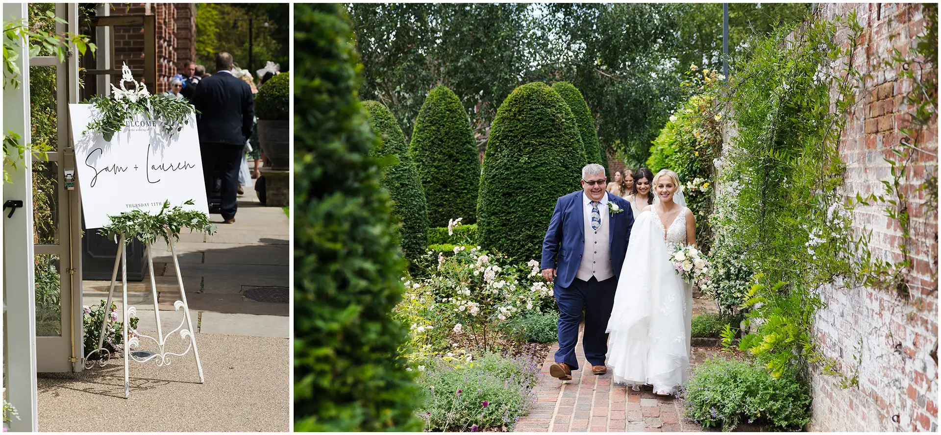 wedding ceremony at The Orangery Maidstone