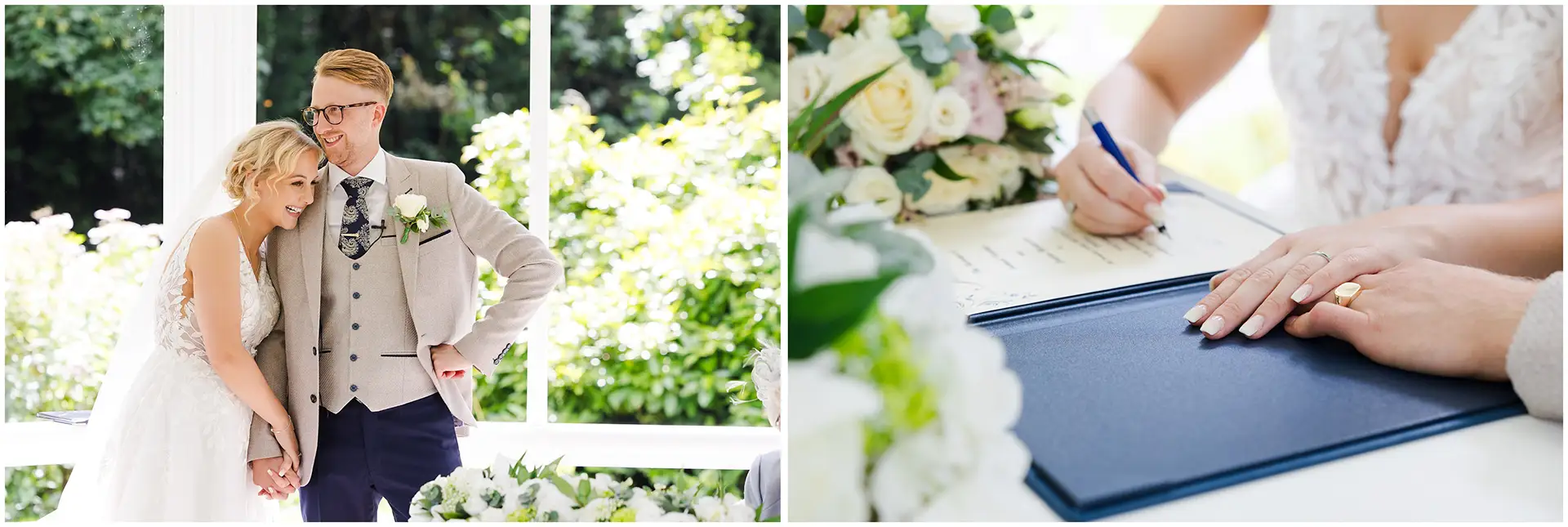 wedding ceremony at The Orangery Maidstone