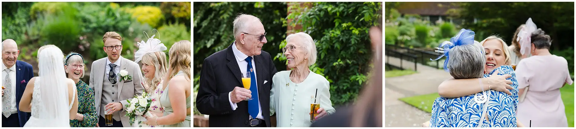 wedding guests at The Orangery Maidstone