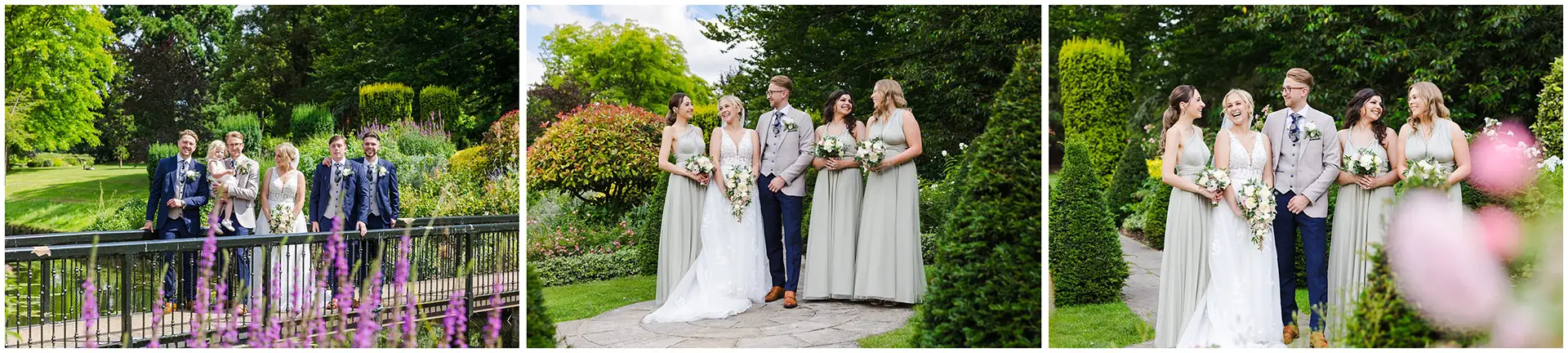 bridal party at The Orangery Maidstone