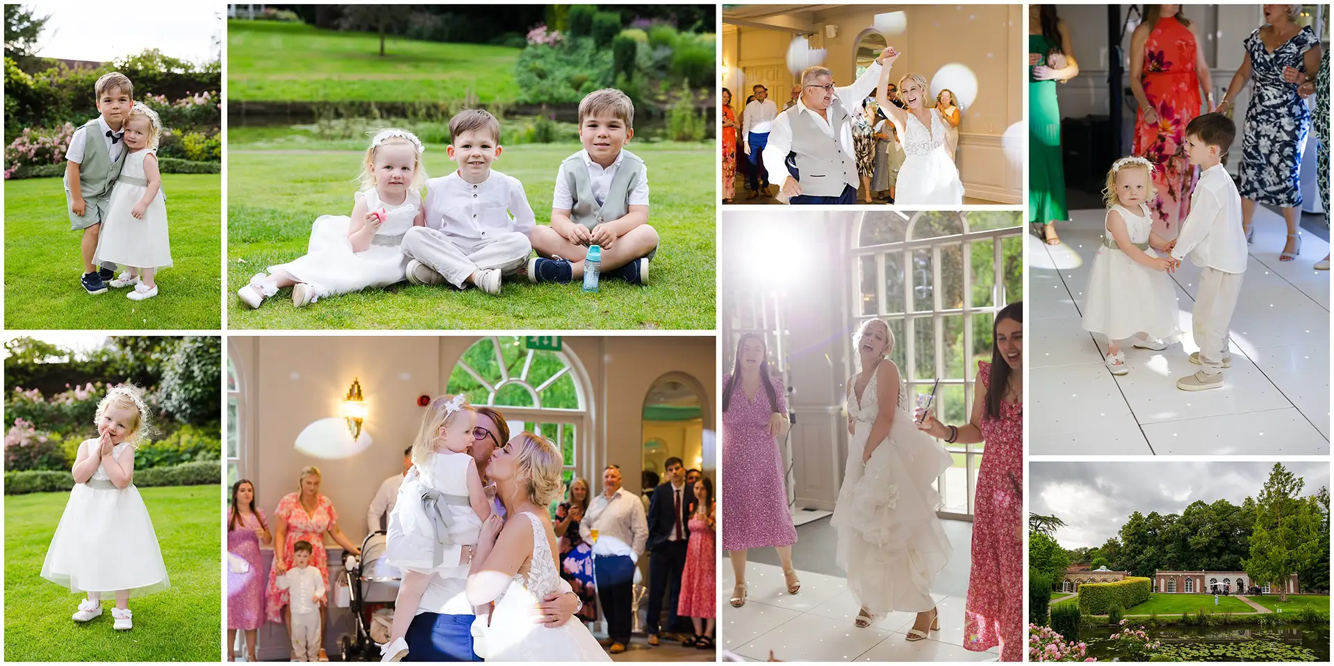 wedding party at the orangery maidstone