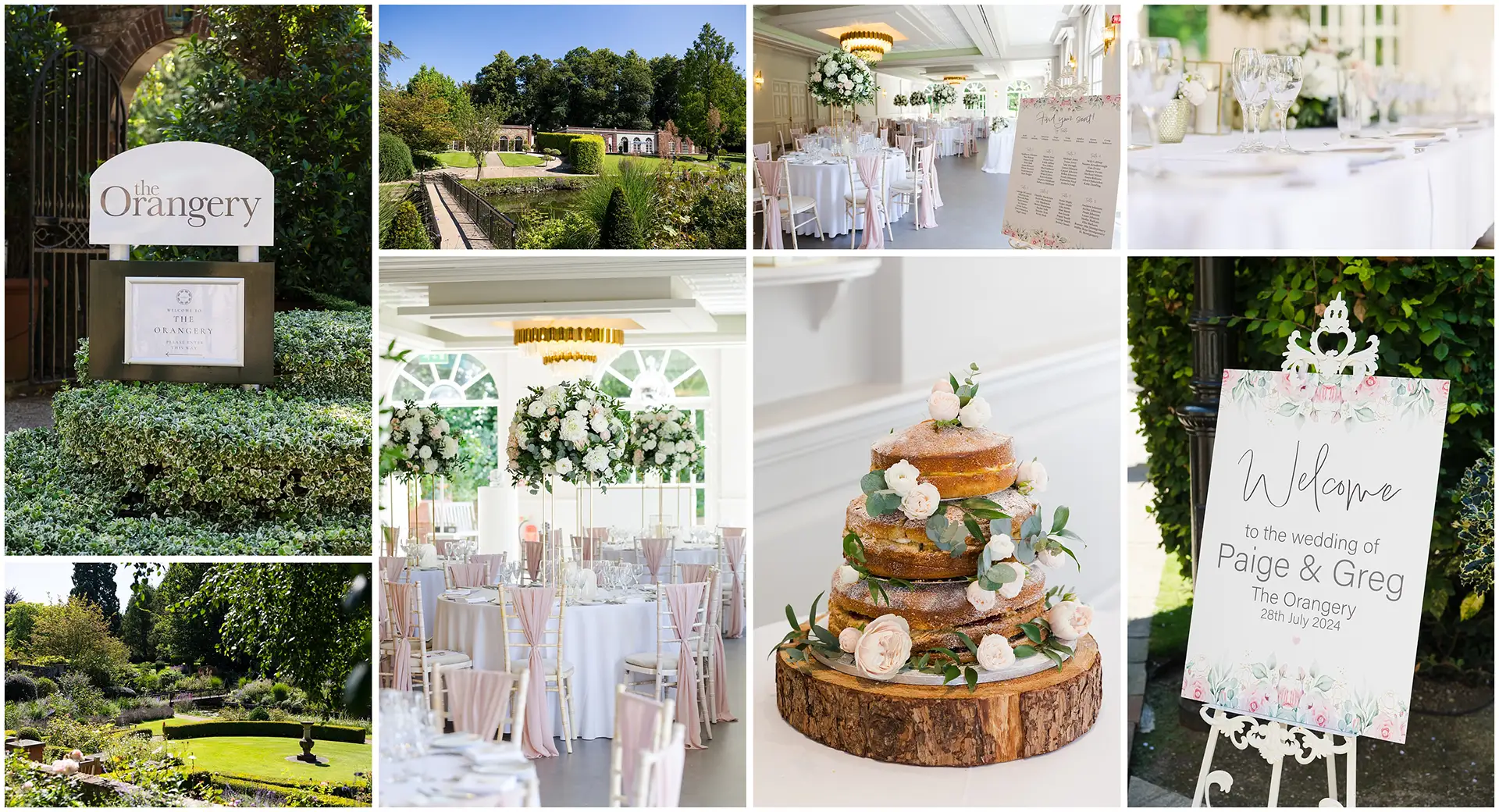 The wedding of Paige and Greg, The Orangery. July 2024, Louisa D