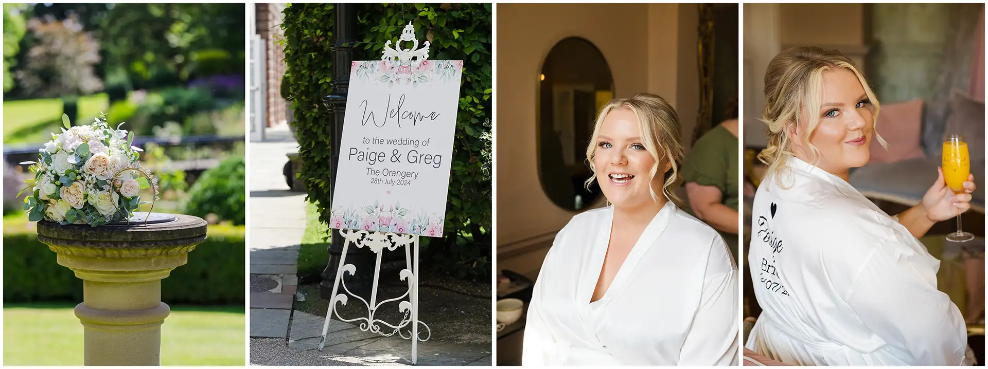 bridal prep at The Orangery Maidstone