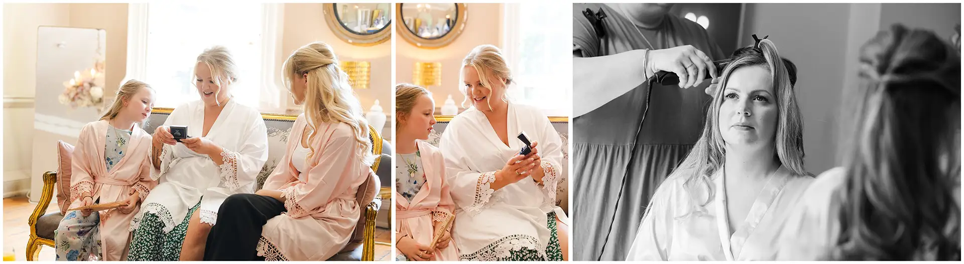 bridal prep at The Orangery Maidstone