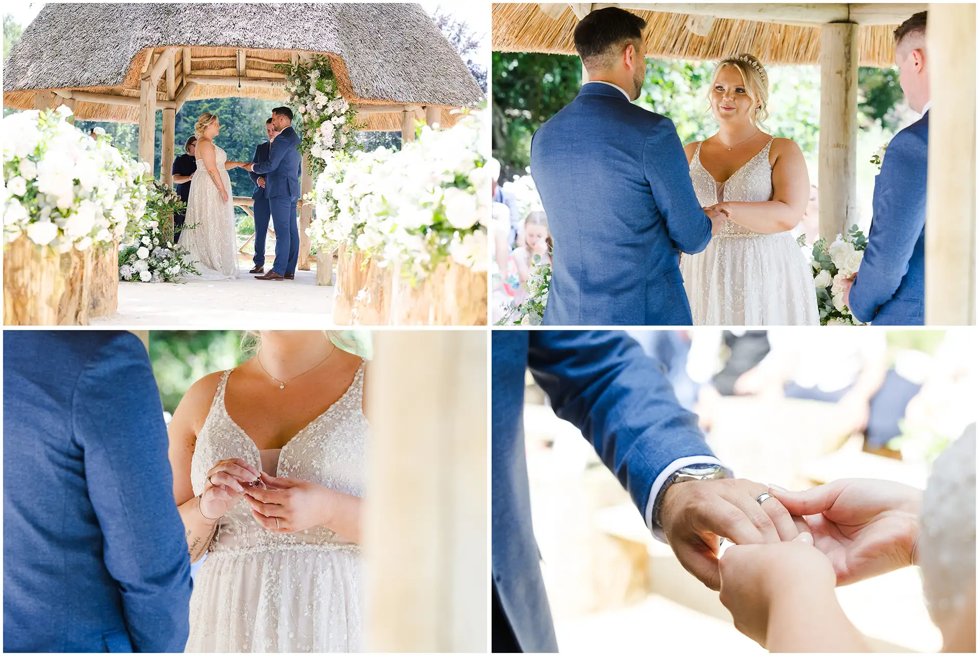 lapa lakeside wedding ceremony at The Orangery Maidstone