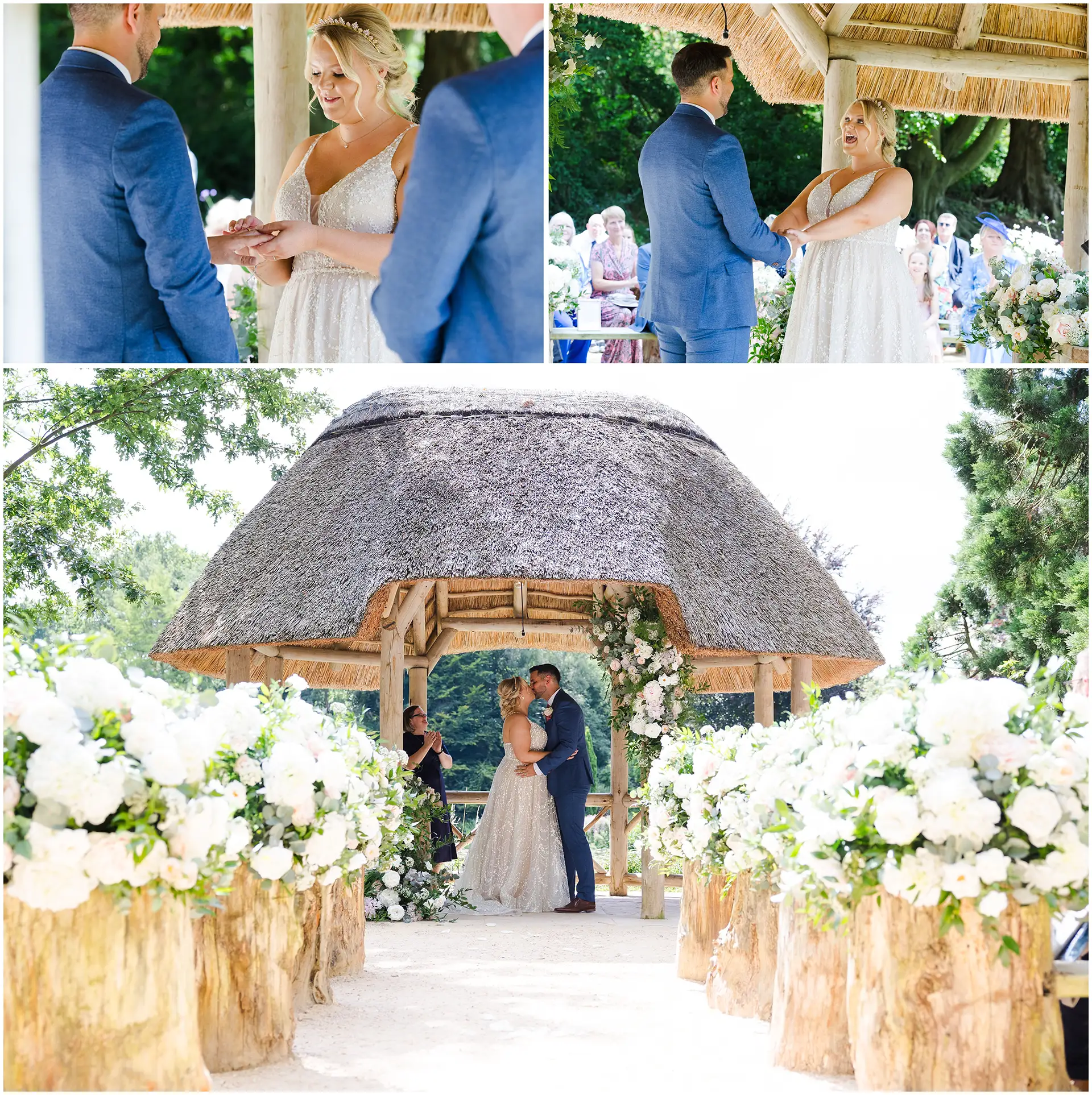 lapa lakeside wedding ceremony at The Orangery Maidstone