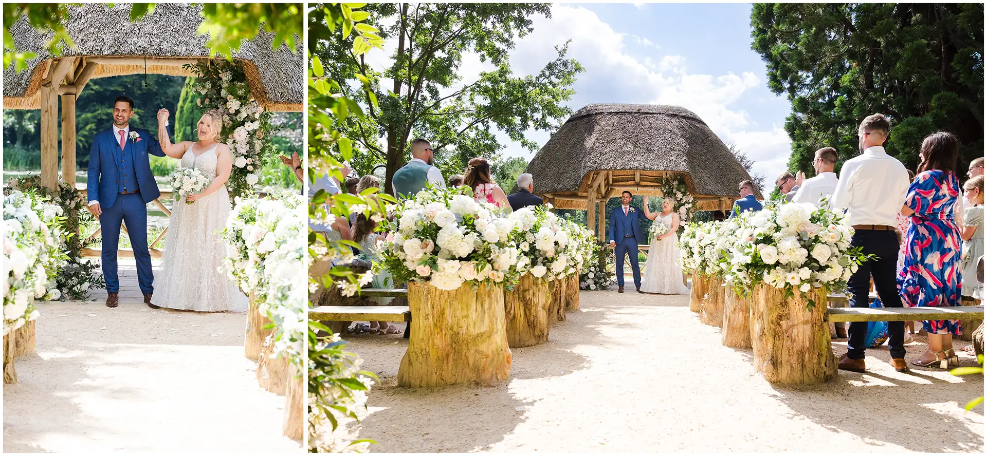 lapa lakeside wedding ceremony at The Orangery Maidstone