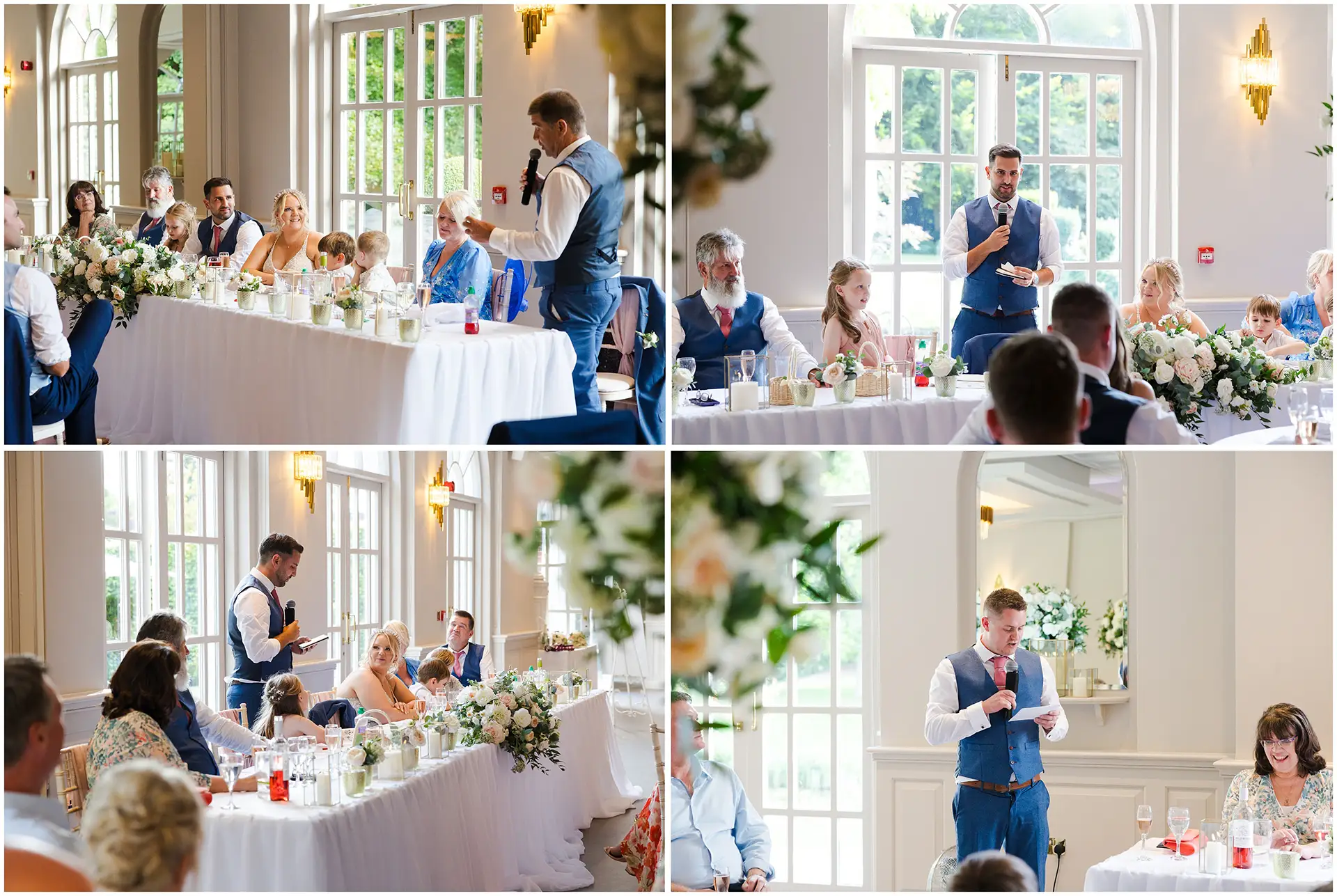 wedding speeches at The Orangery Maidstone