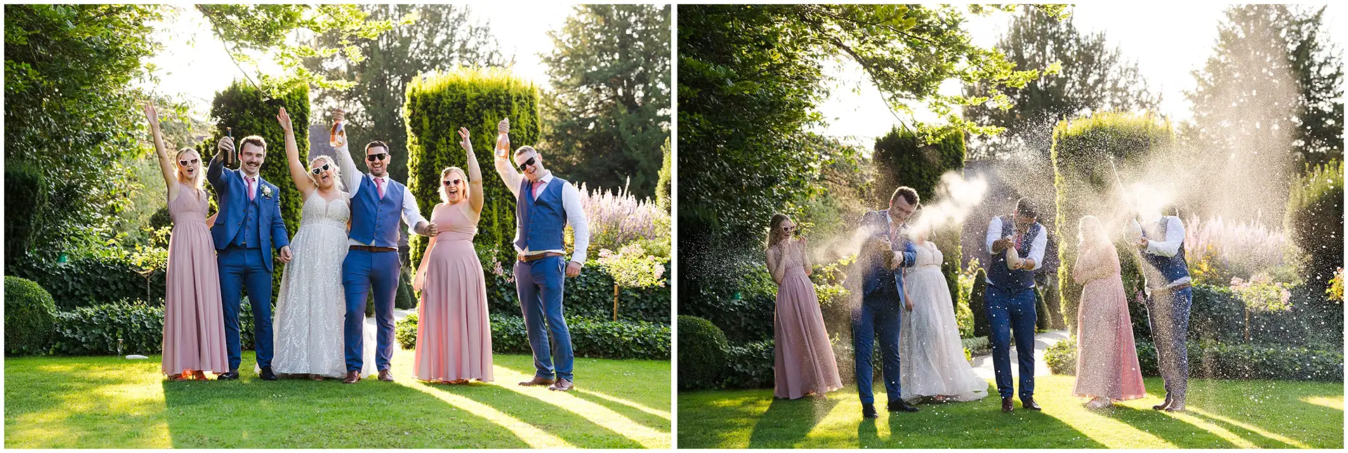 champagne spray at The Orangery Maidstone