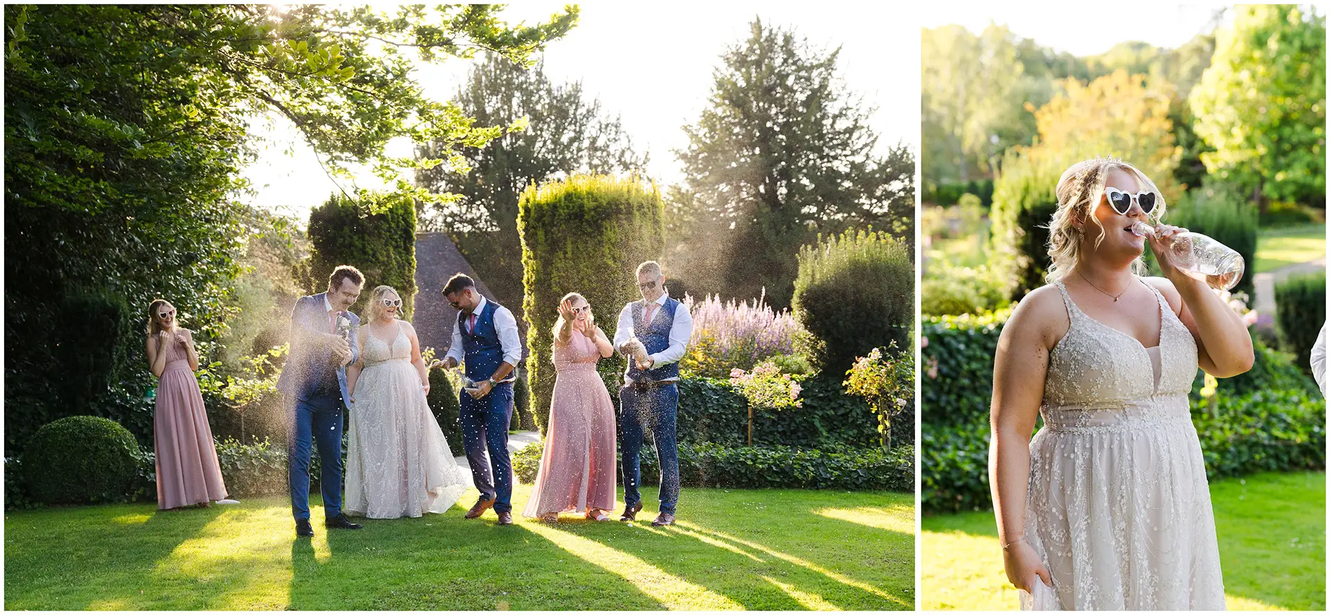 champagne spray at The Orangery Maidstone