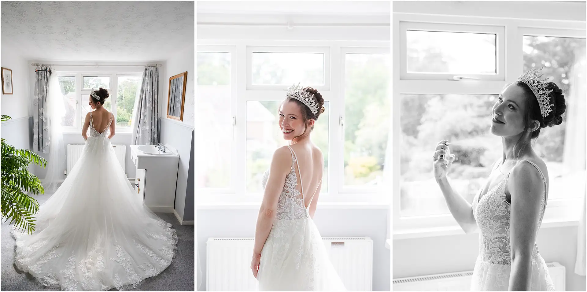 bride in lace wedding dress bridal pictures