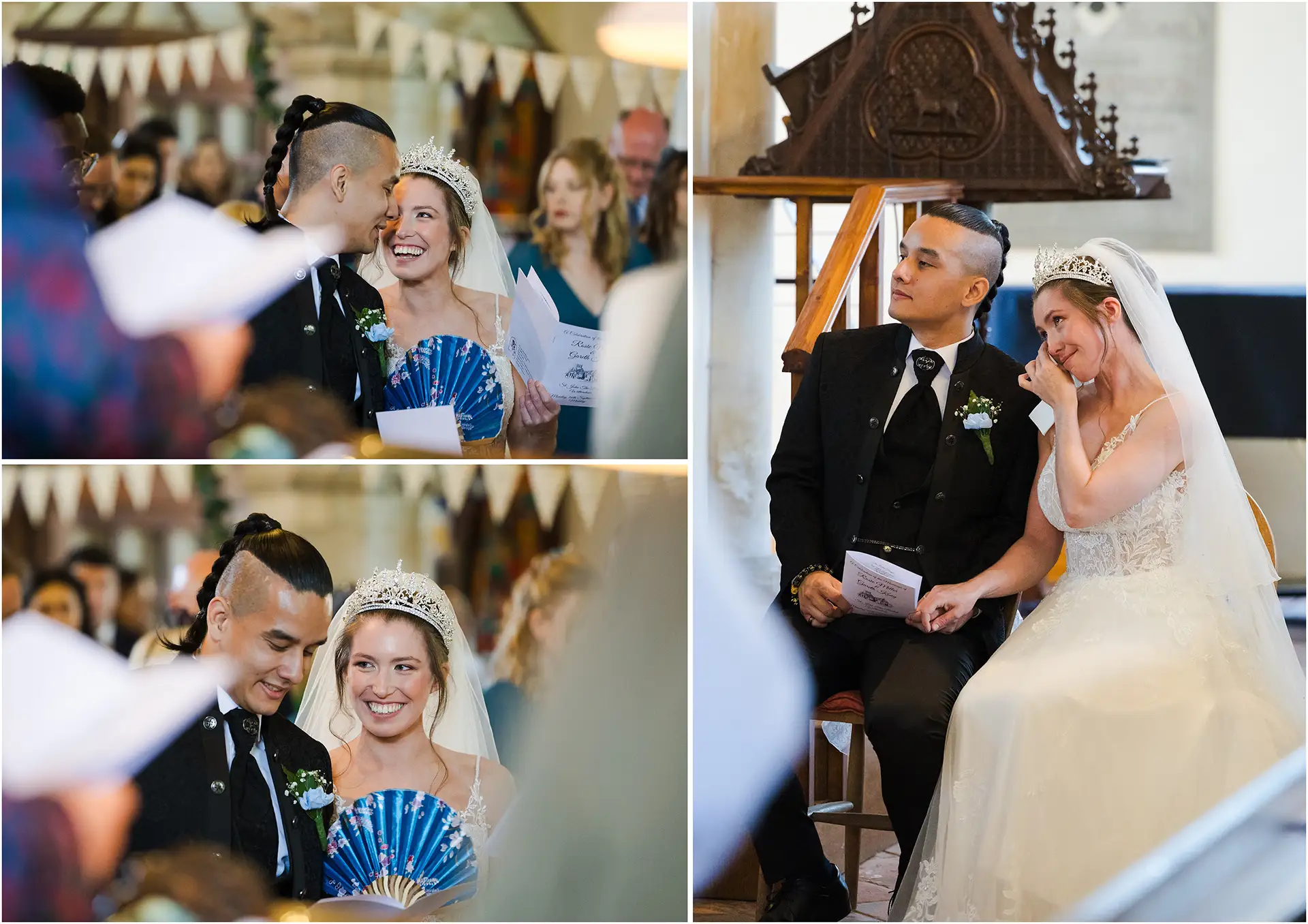 joyful wedding moments church wedding by louisa dettmer photography