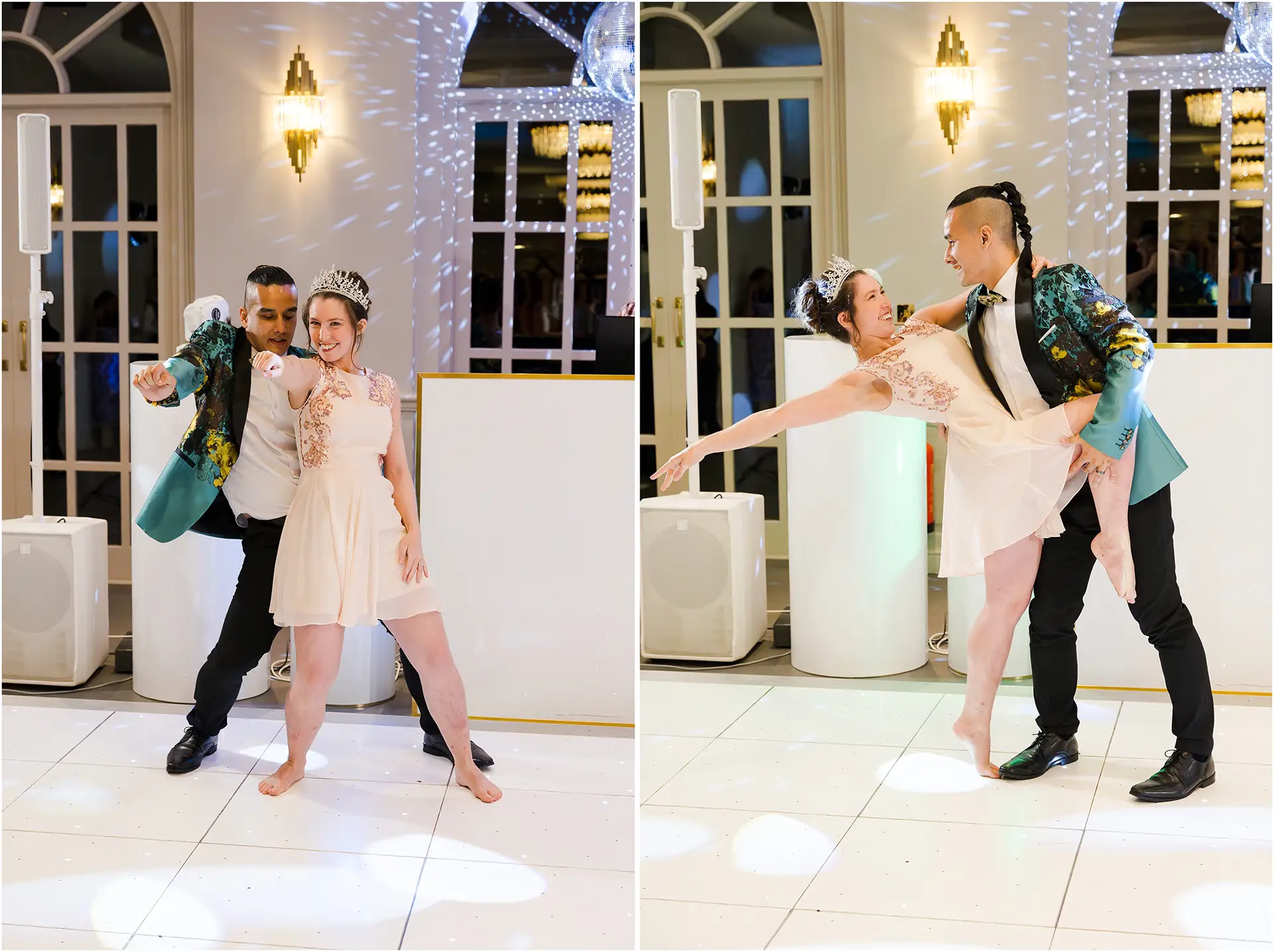 princess and prince dance bride and groom first dance at the orangery maidstone
