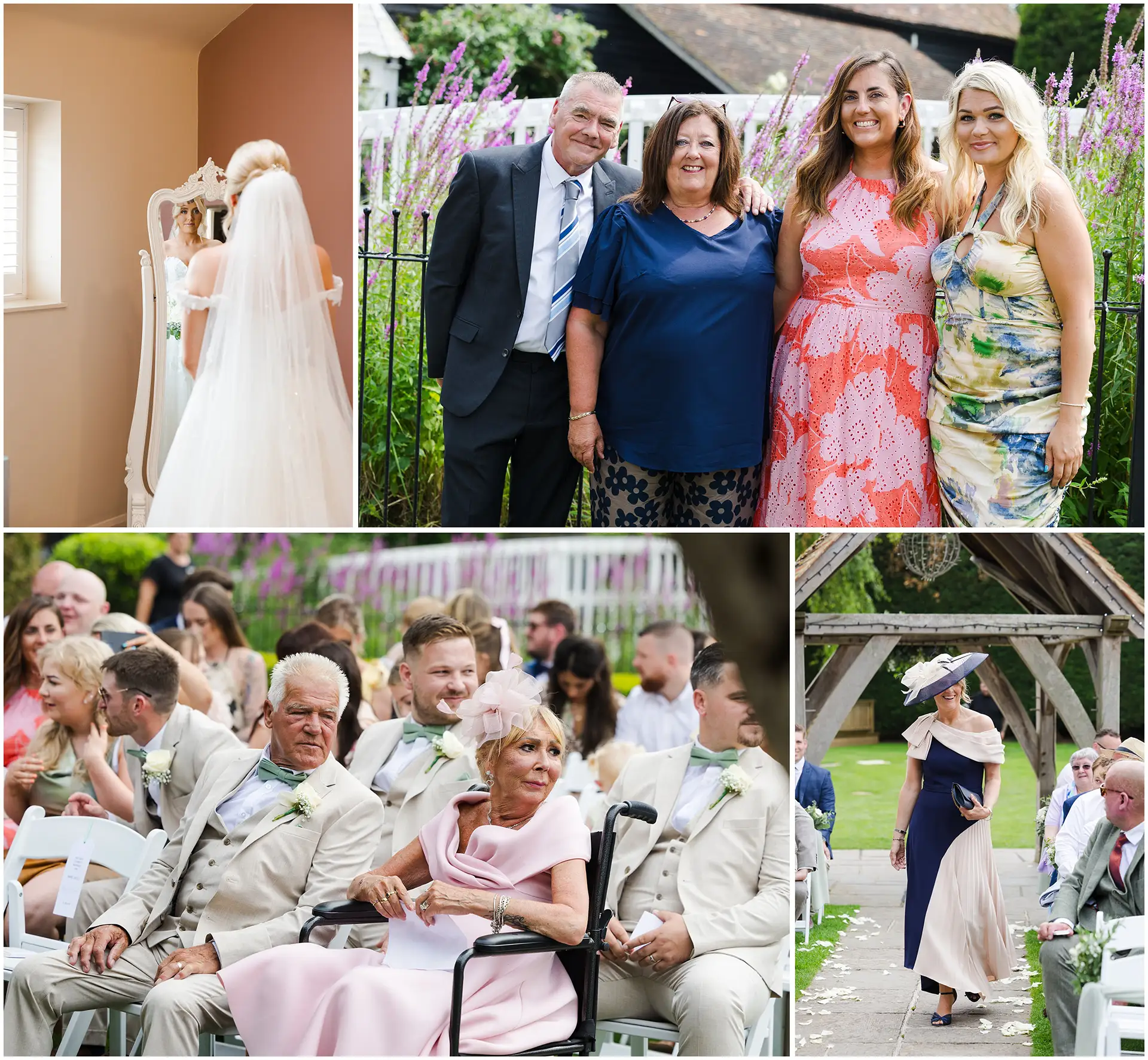 wedding ceremony at Winters Barns