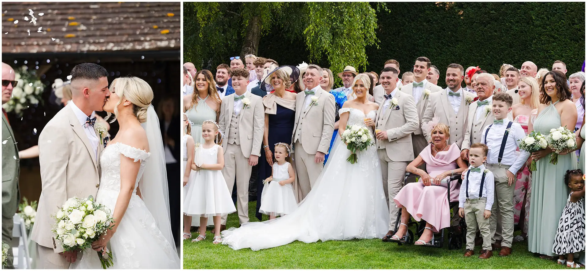 group photos at Winters Barns