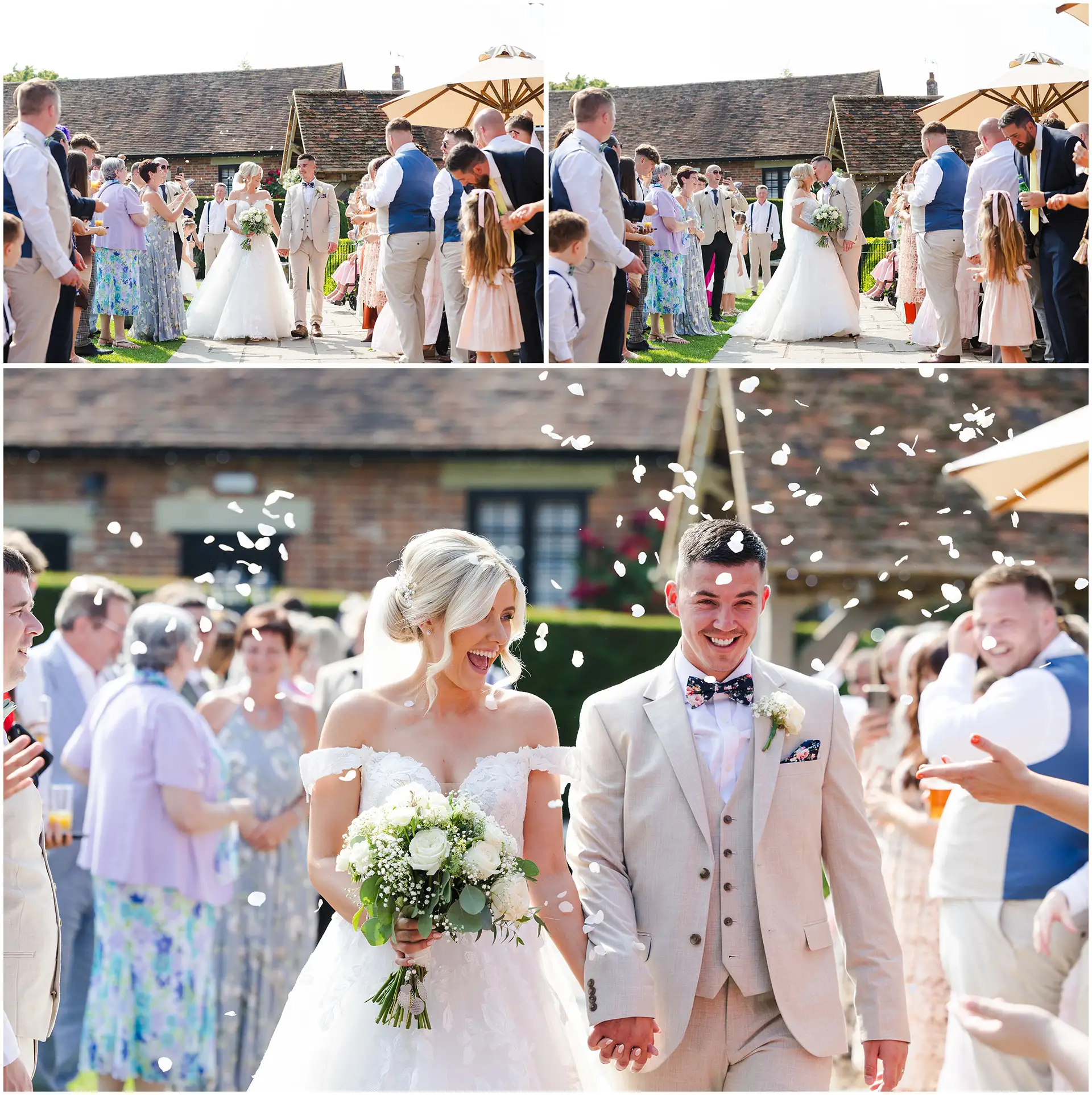 confetti at Winters Barns