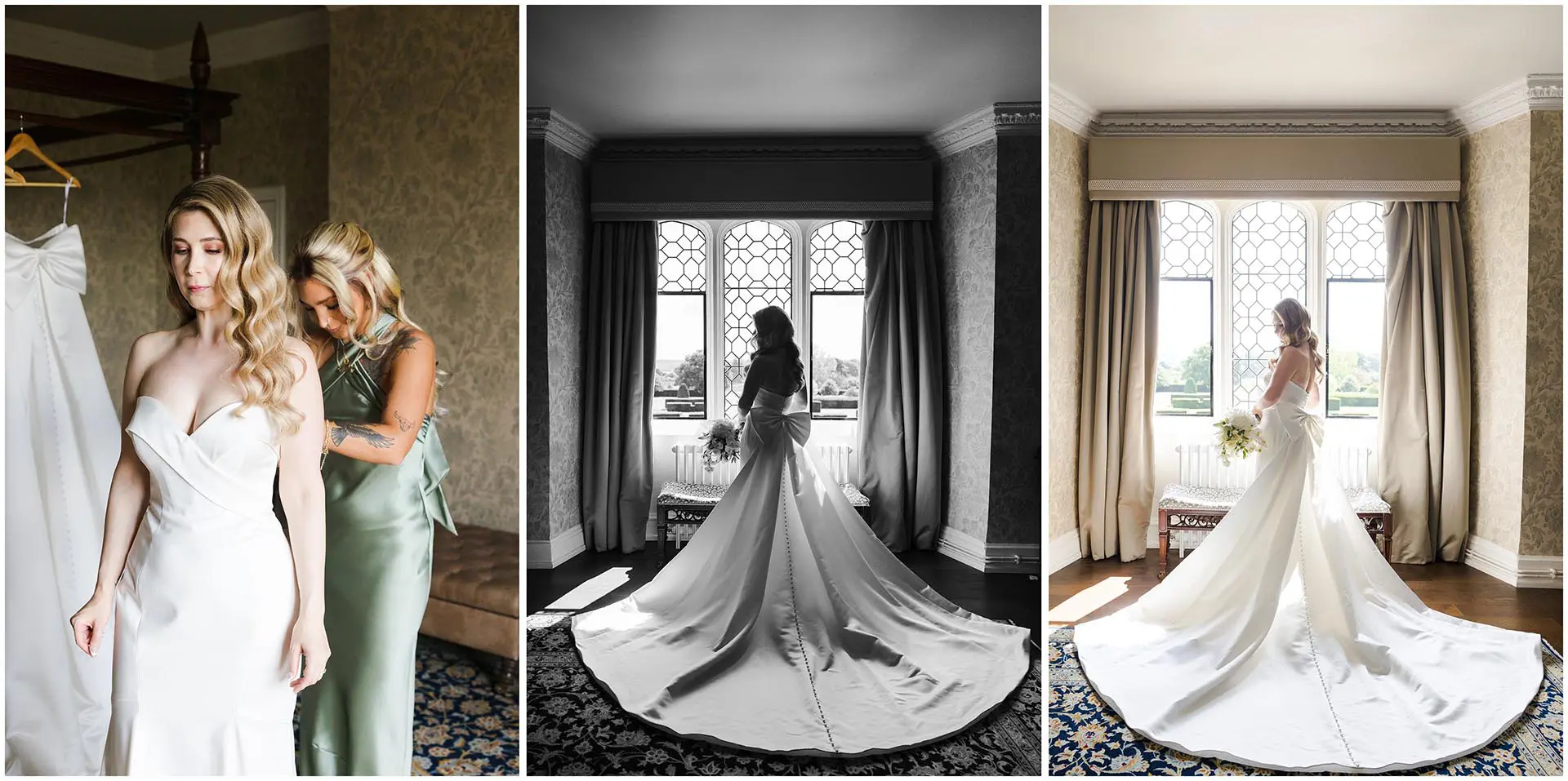 bride getting ready portraits bridal prep at eastwell manor by louisa dettmer photography