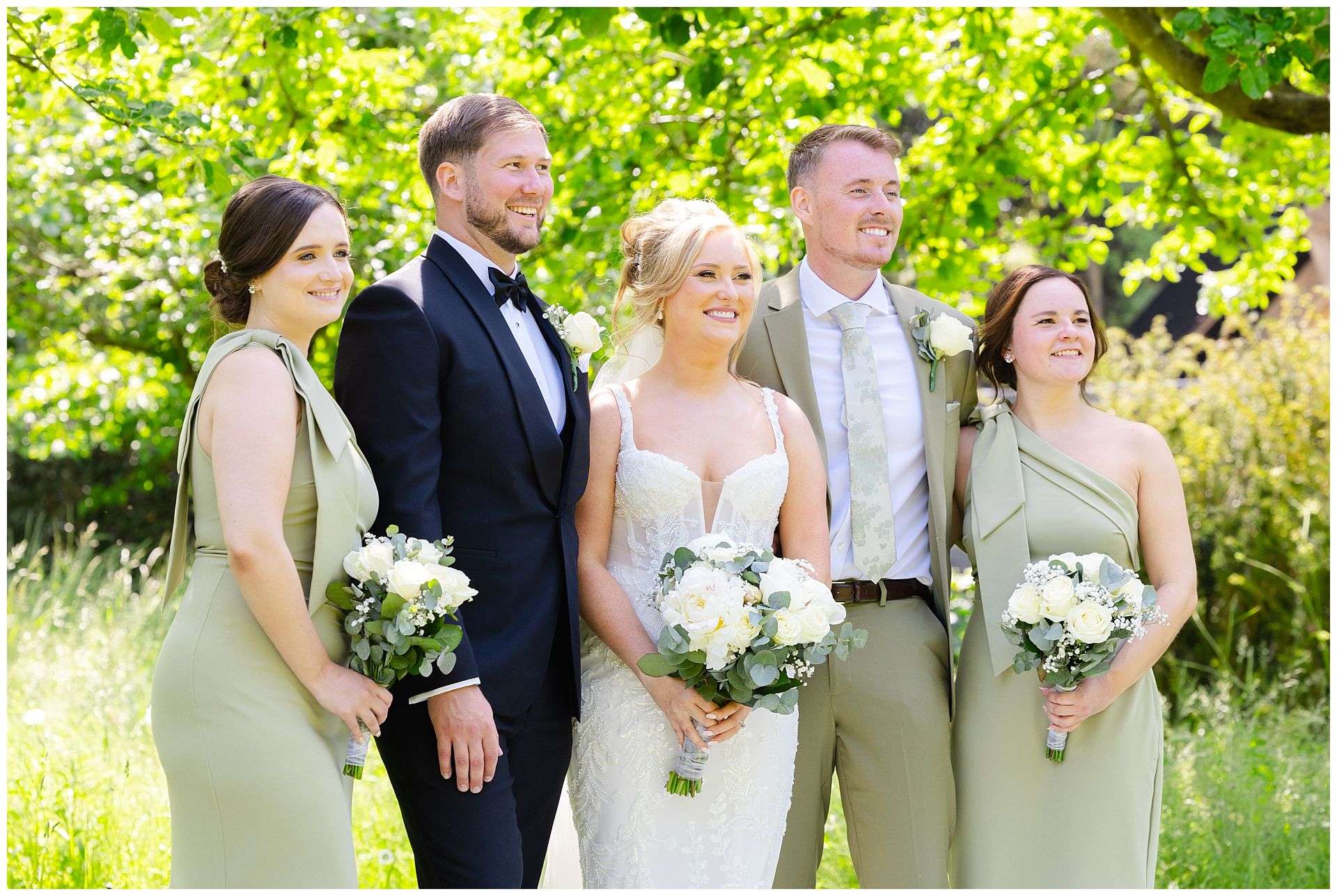 bridal party group photos at chapel house estate by Louisa Dettmer Photography