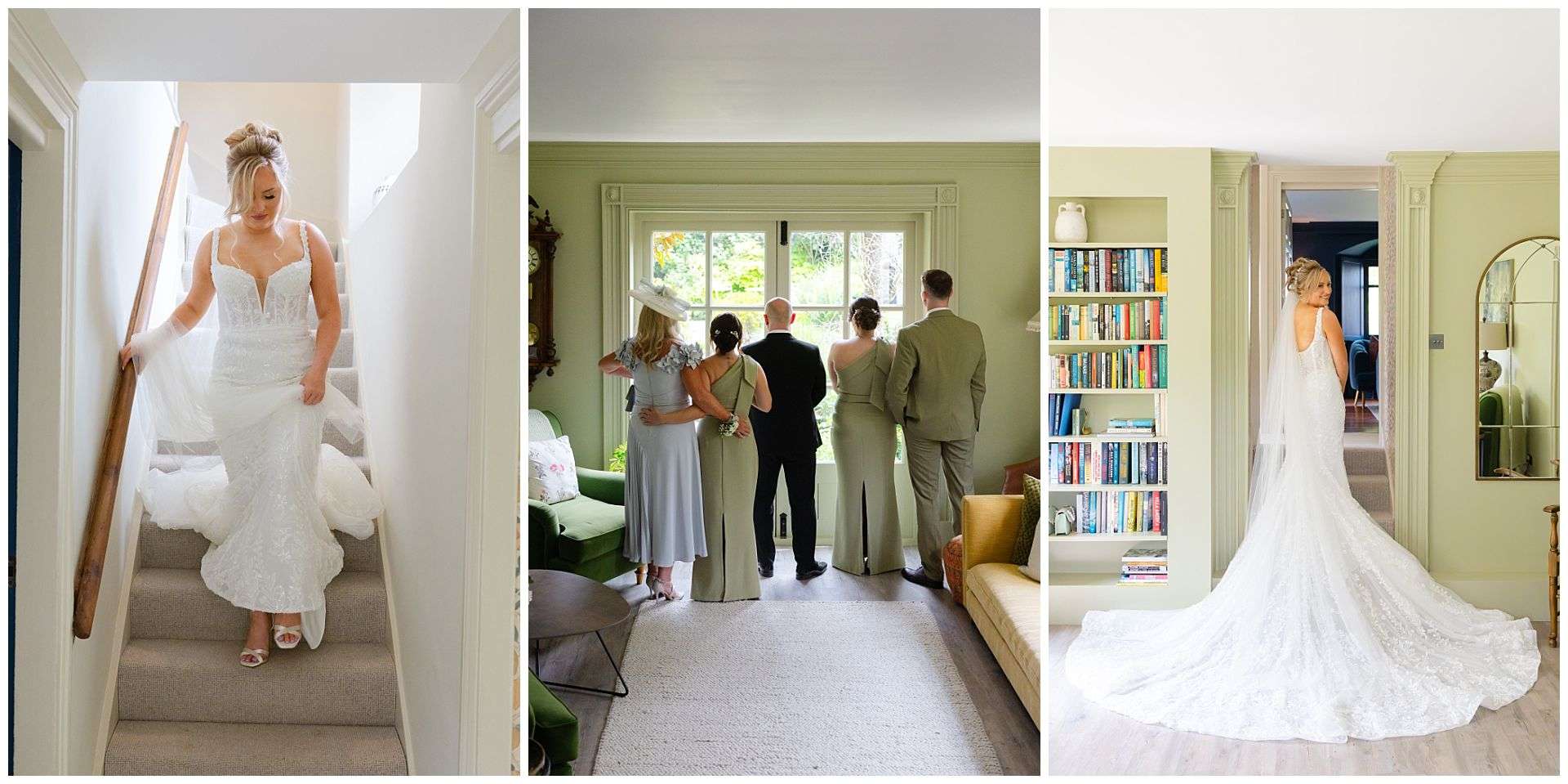 bridal dress reveal at chapel house estate by Louisa Dettmer Photography