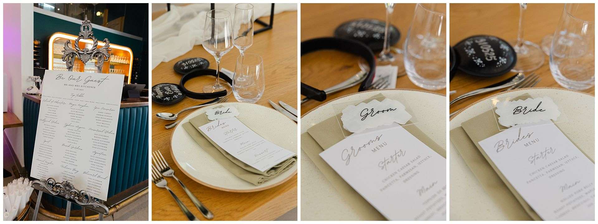 wedding breakfast place settings