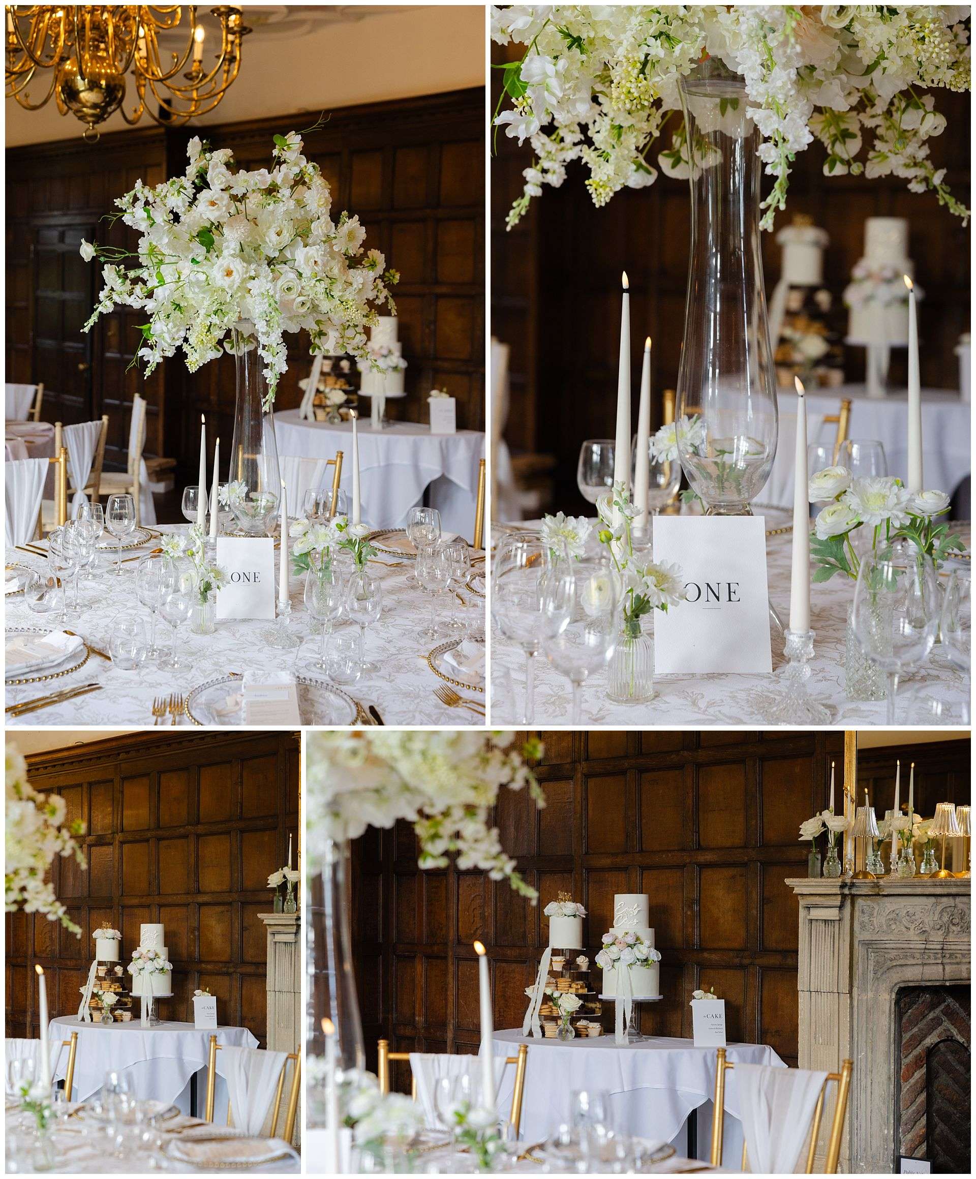elegant white wedding table decor eastwell manor photo shoot by louisa dettmer photography