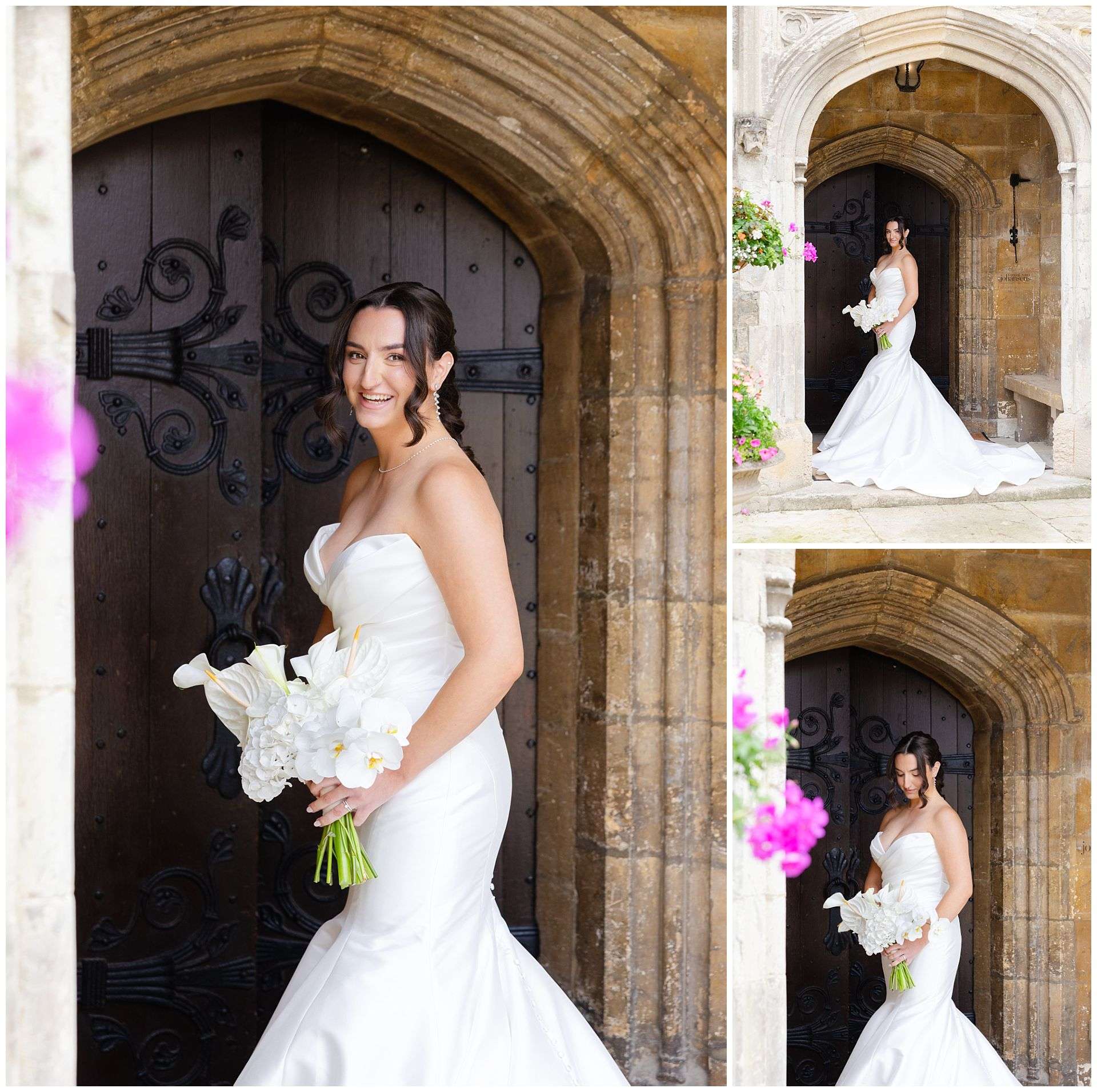 bridal portrait by stone arch eastwell manor photo shoot by louisa dettmer photography